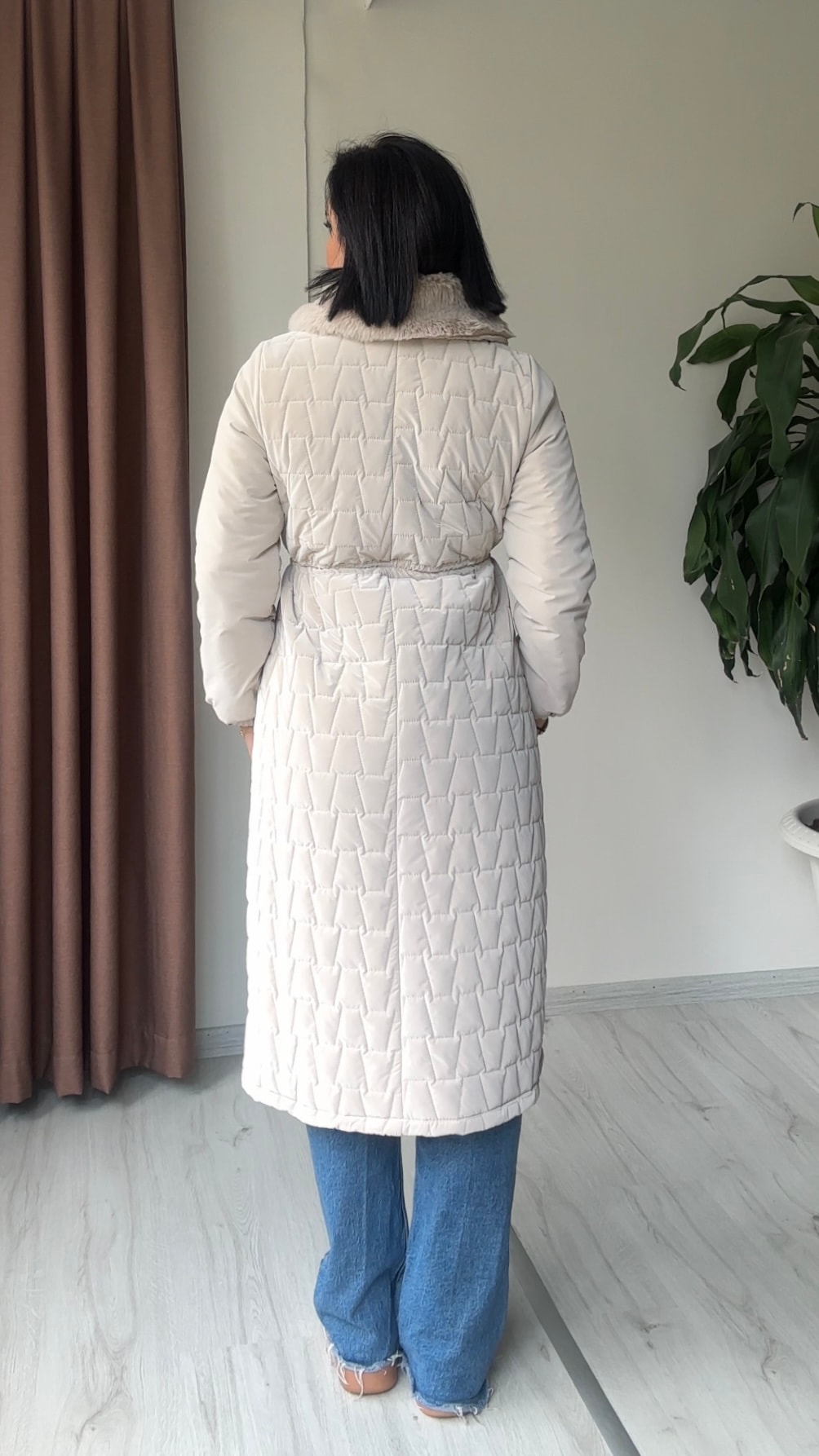 Soft Kapitone Mont - Krem
