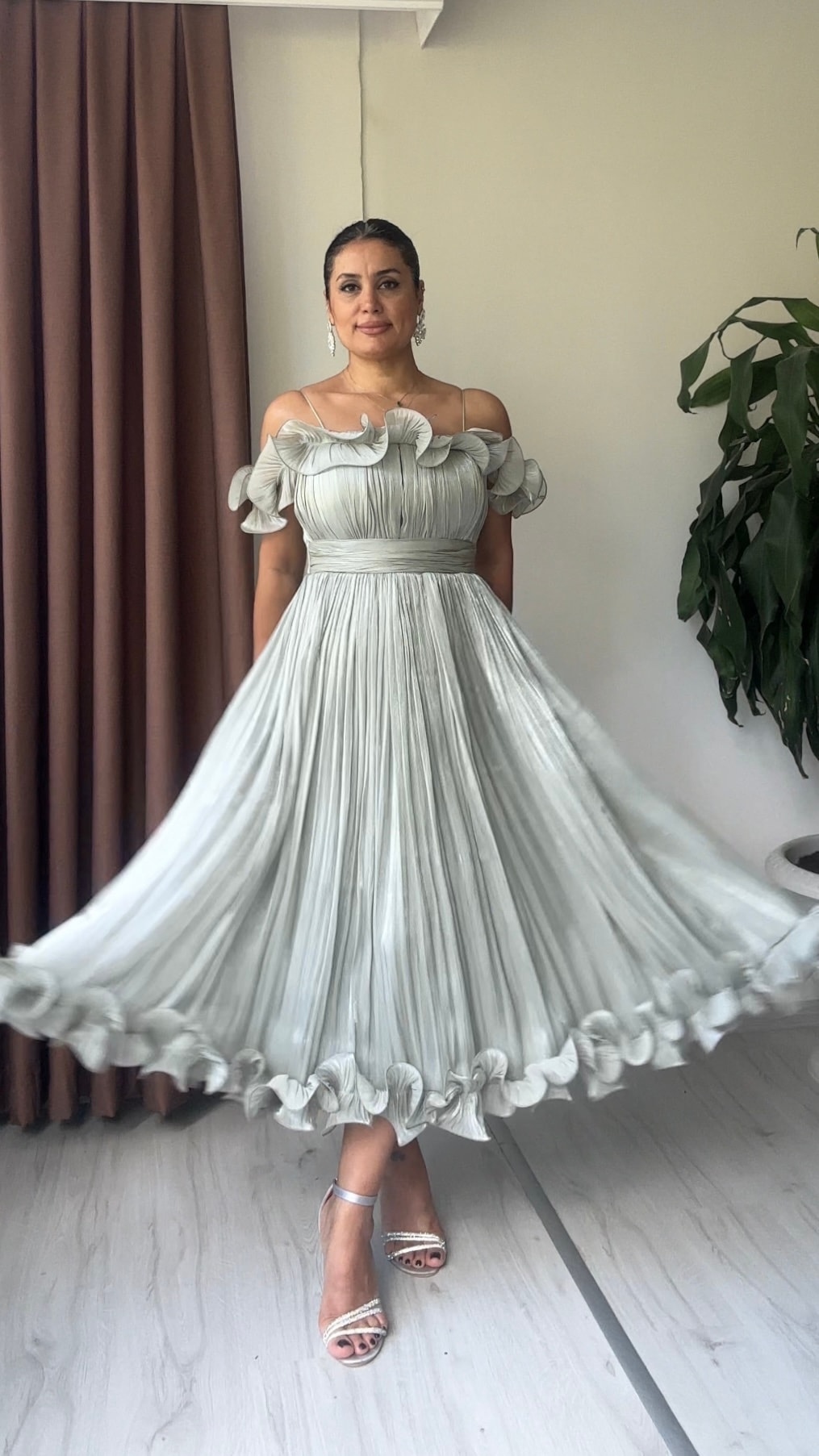 Yeşim Midi Abiye - Mint
