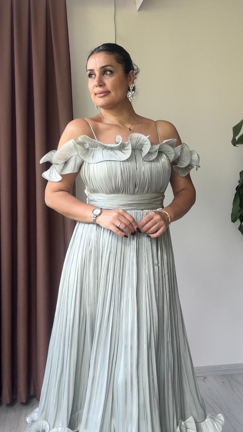 Yeşim Midi Abiye - Mint