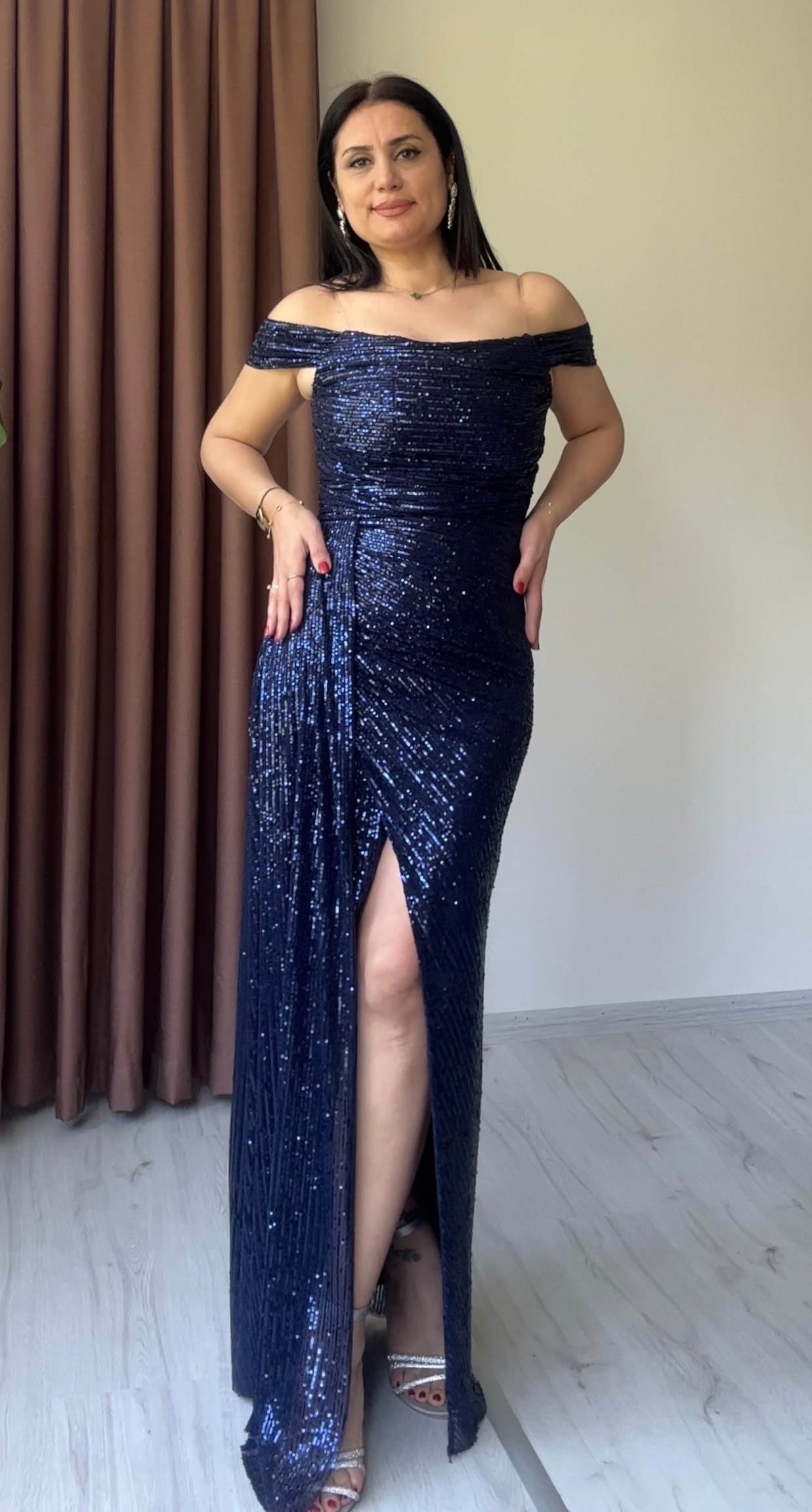 Fulya Payet Abiye - Lacivert