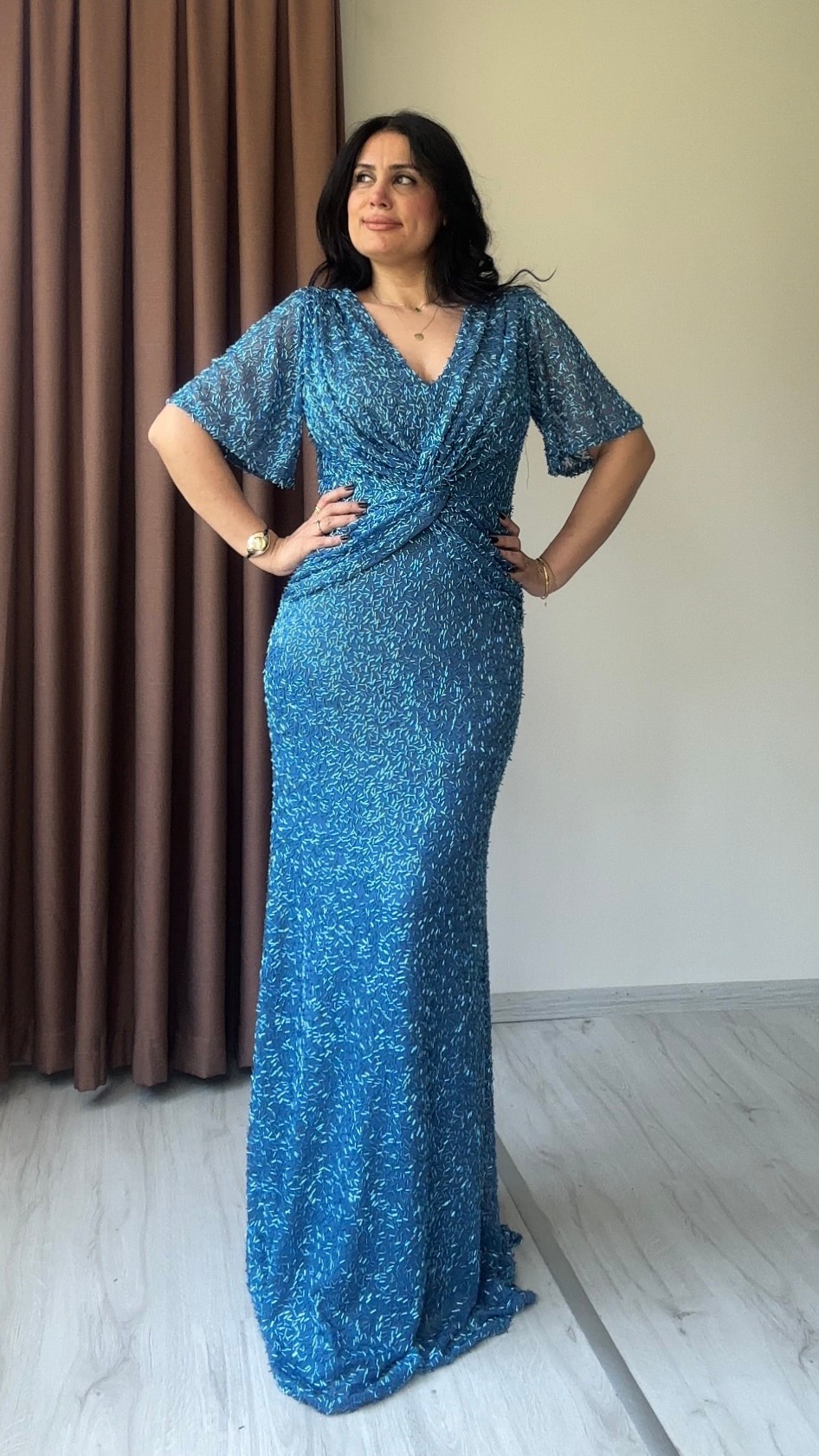 Melis İşlemeli Tasarım Abiye
