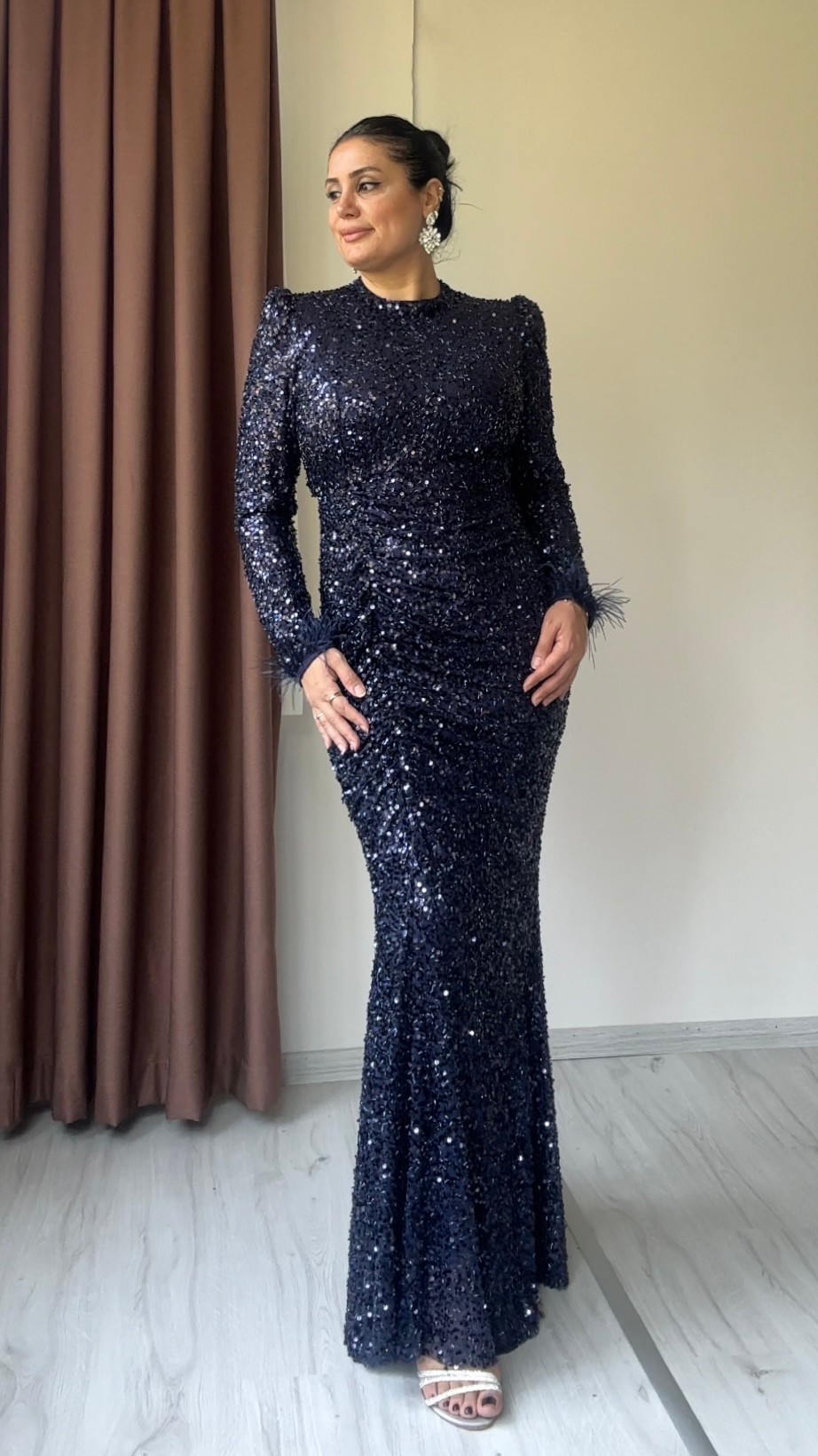 Kayra Payet Abiye - Lacivert