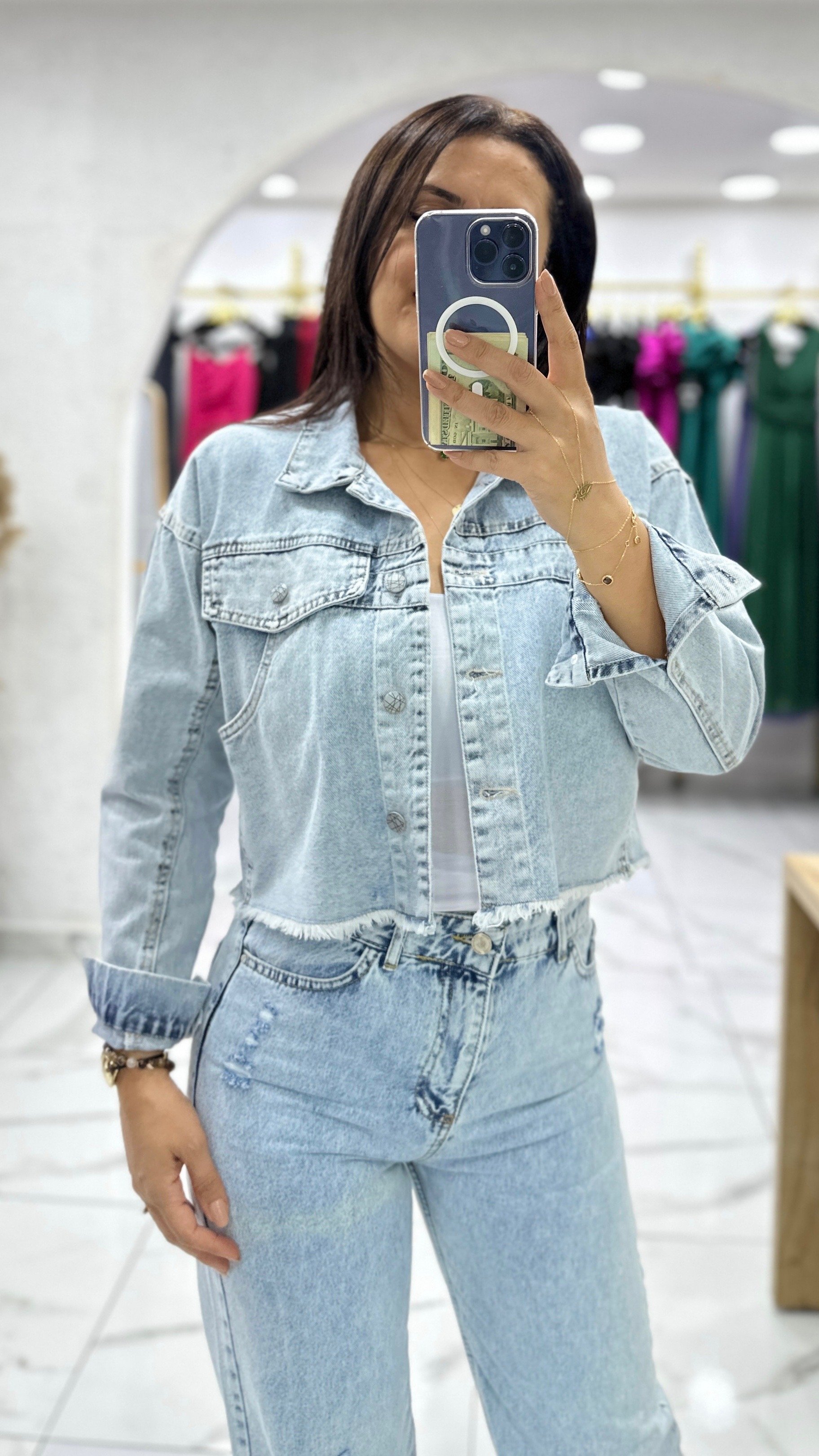 Kısa Jean Ceket