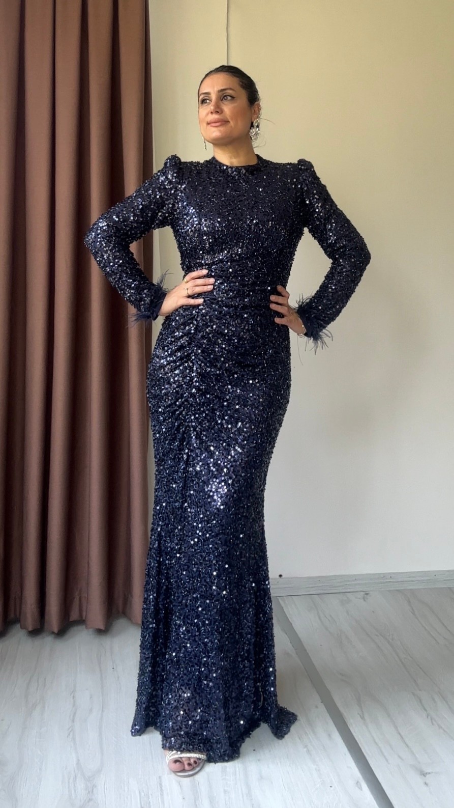 Kayra Payet Abiye - Lacivert