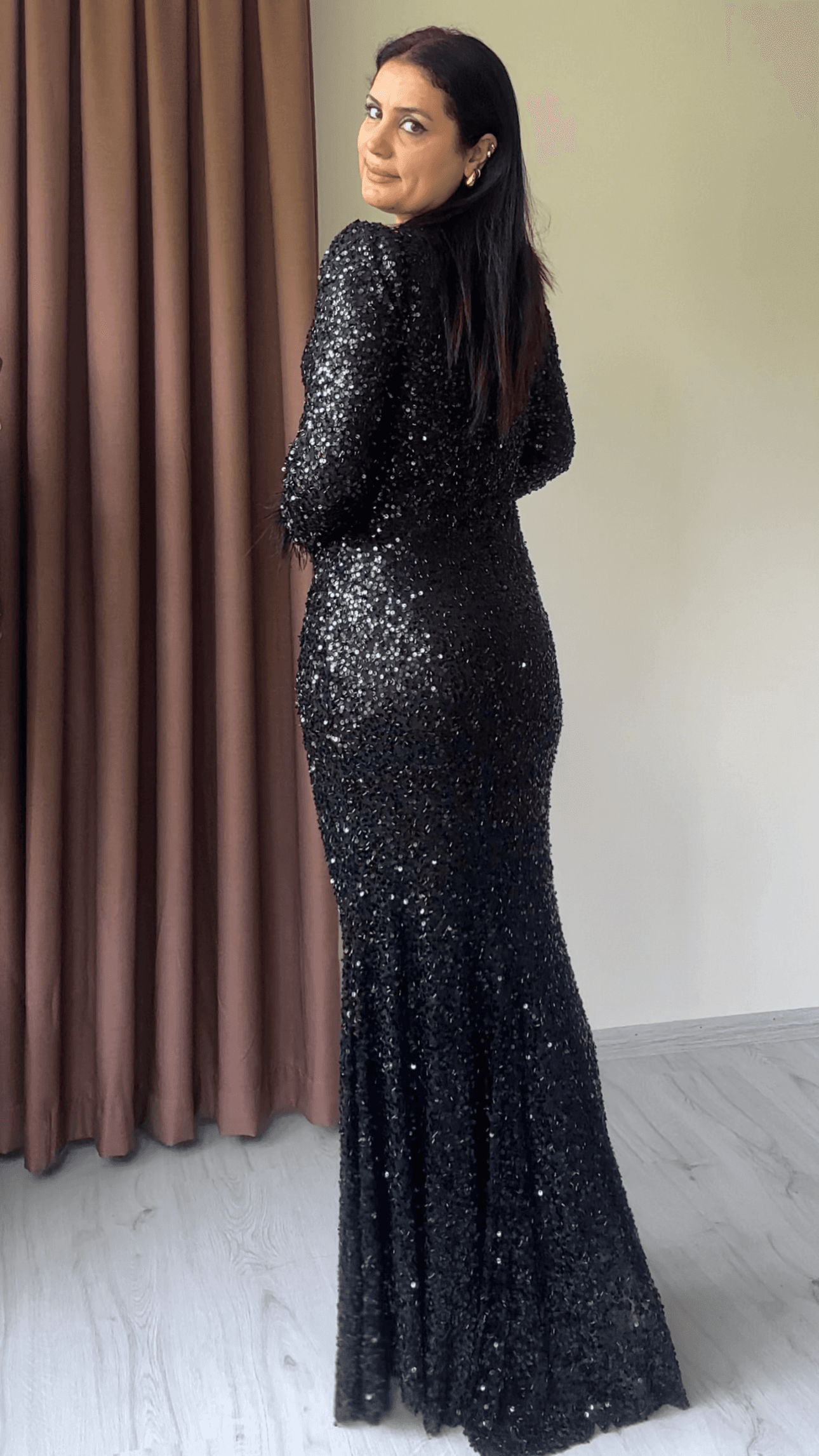 Kayra Payet Abiye - Siyah