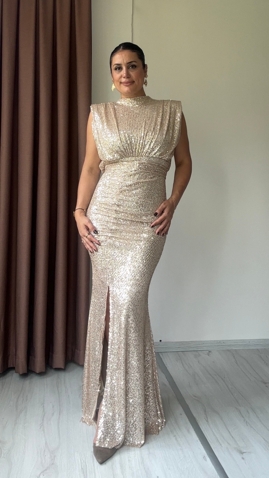 Candy Payet Abiye - Gold
