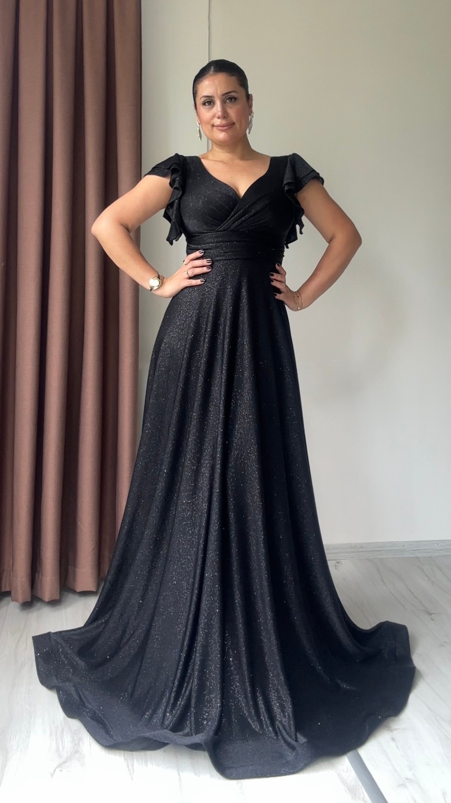 Kamara Simli Abiye - Siyah