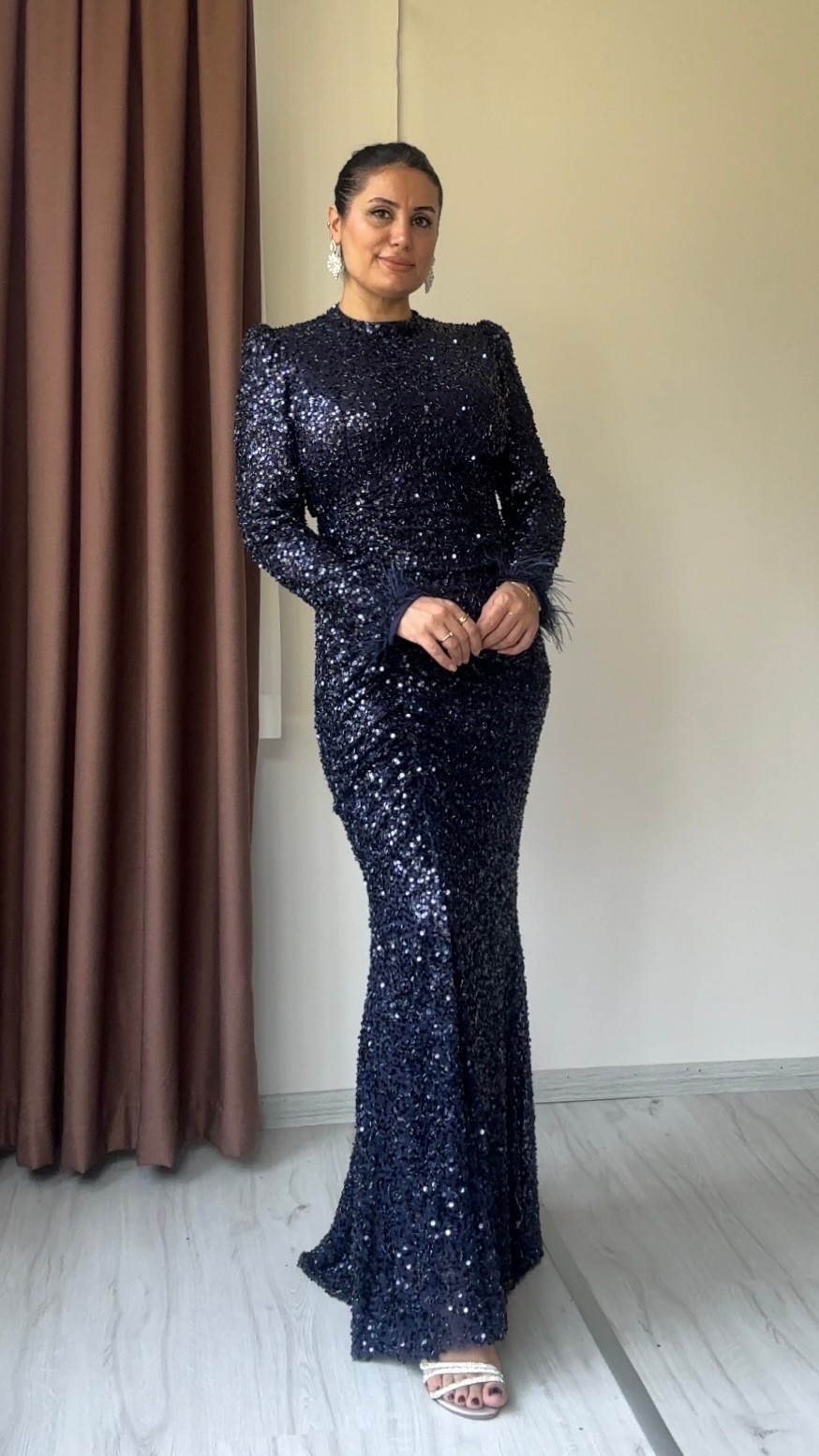 Kayra Payet Abiye - Lacivert