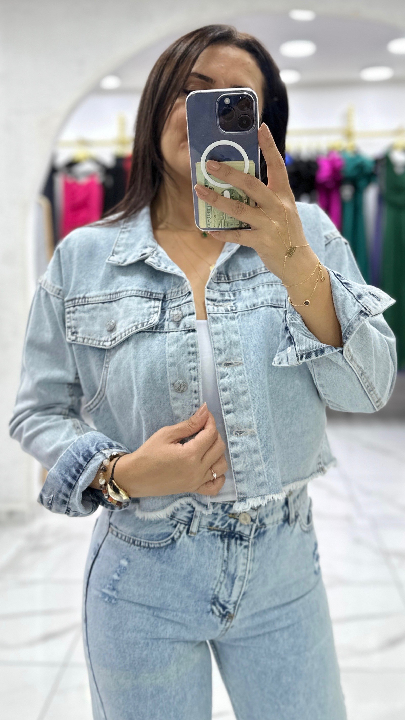 Kısa Jean Ceket