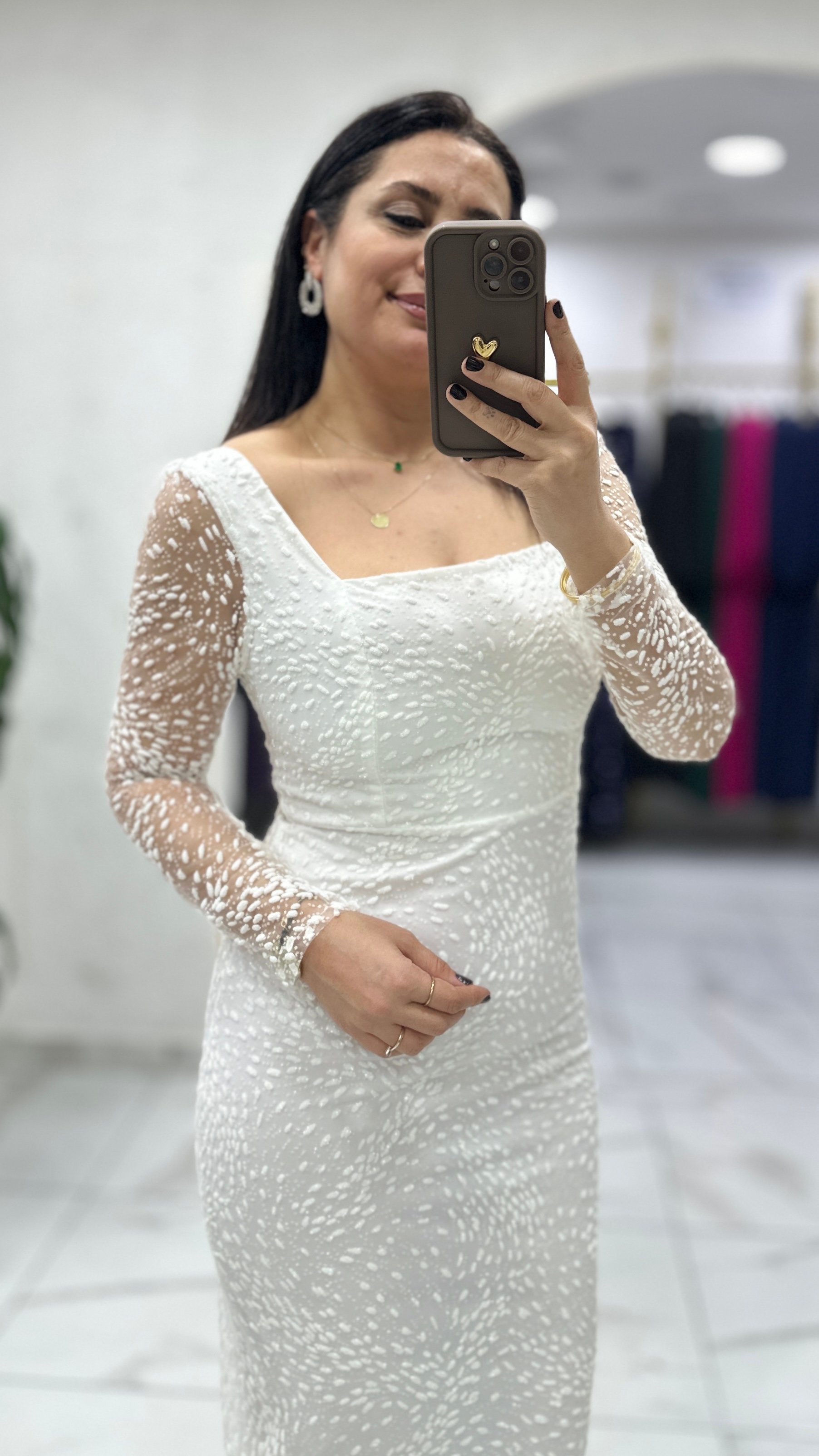 Semine Simli Kalem Abiye
