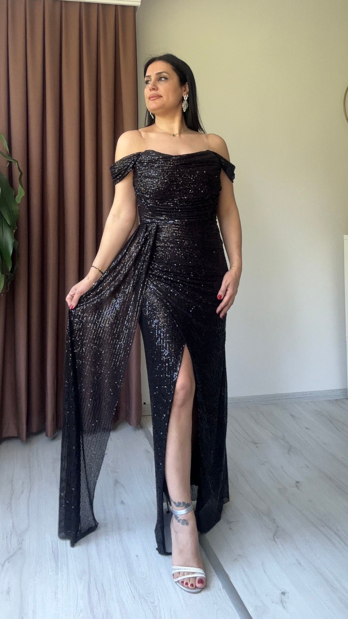 Fulya Payet Abiye - Siyah