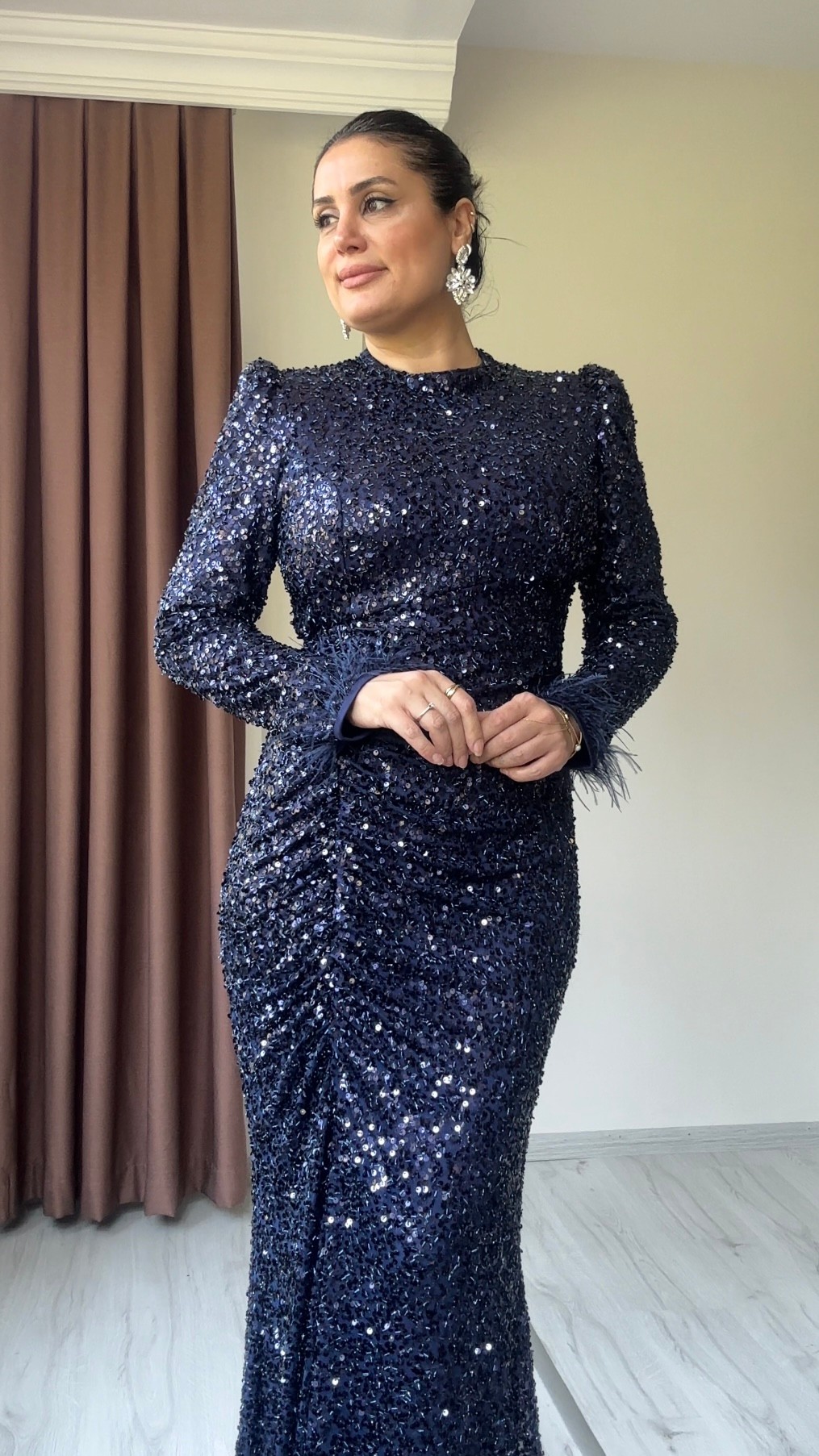 Kayra Payet Abiye - Lacivert
