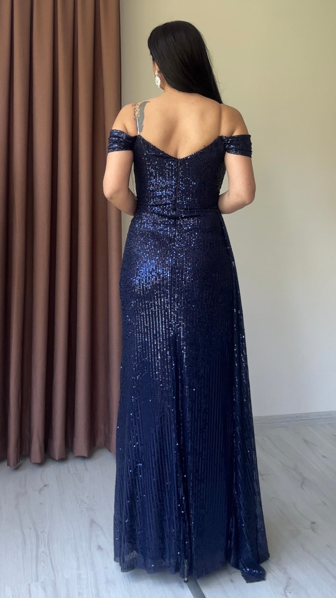 Fulya Payet Abiye - Lacivert