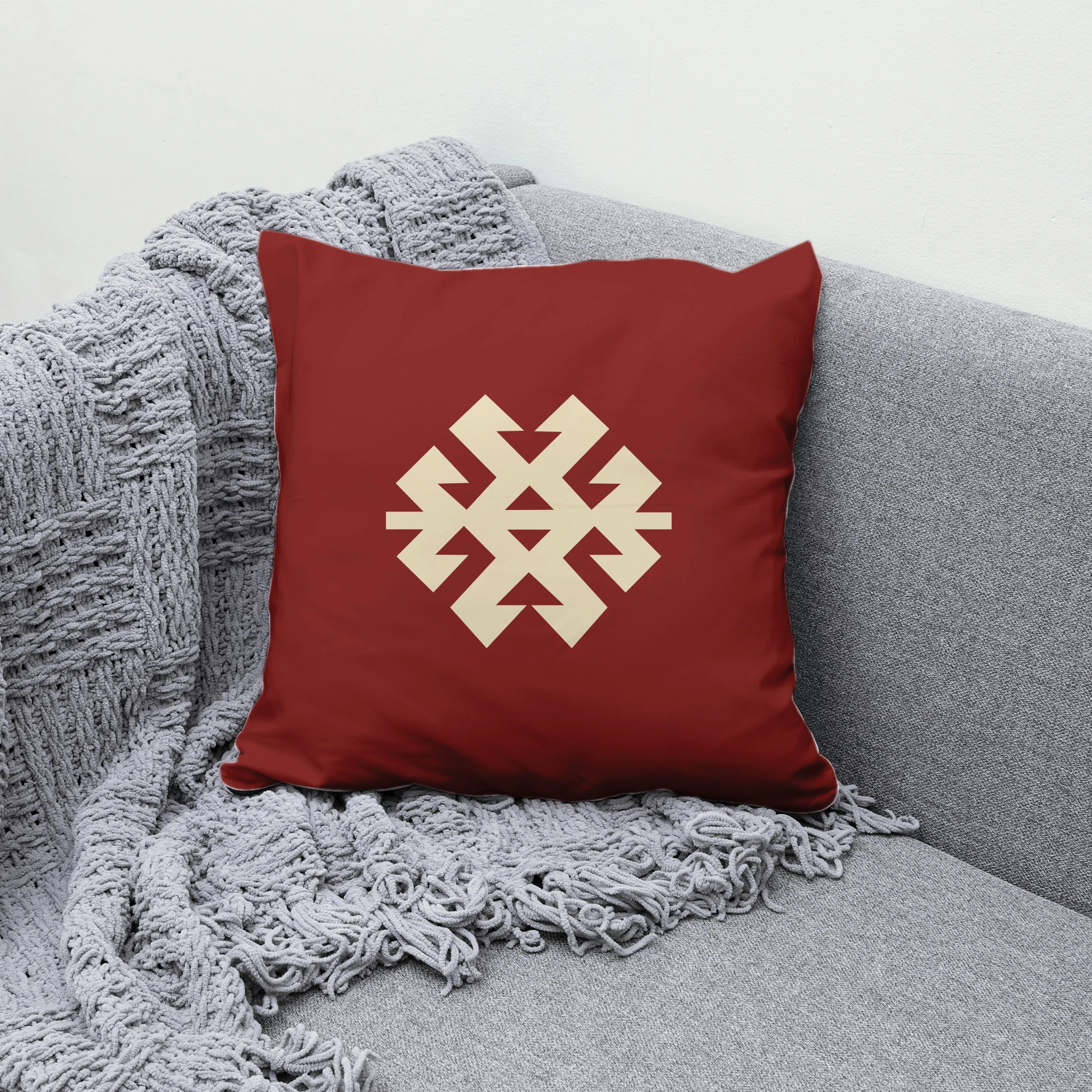 Akrep Motifli Kırlent Kılıfı