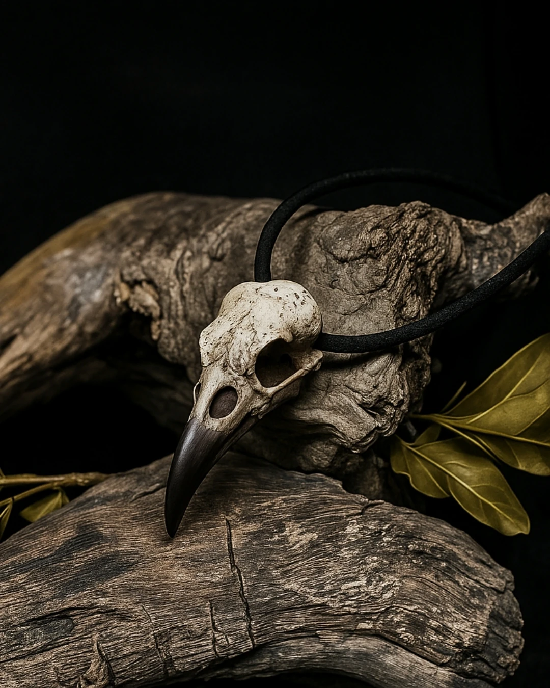 Kuzgun Kolye - Kuzgun Başı Kolye