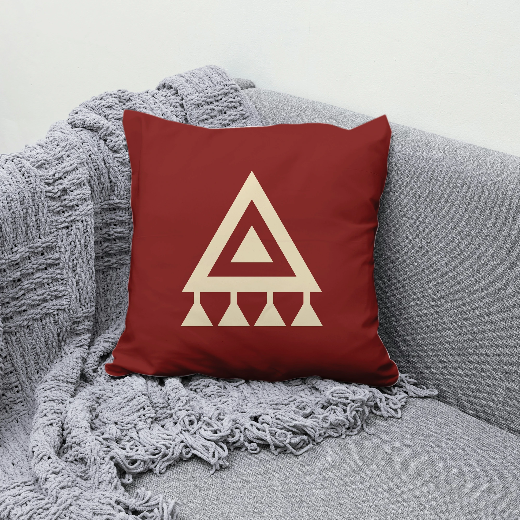 Tılsım Motifli Kırlent Kılıfı