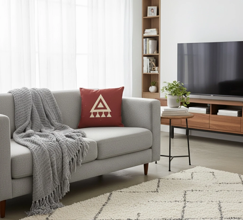 Tılsım Motifli Kırlent Kılıfı