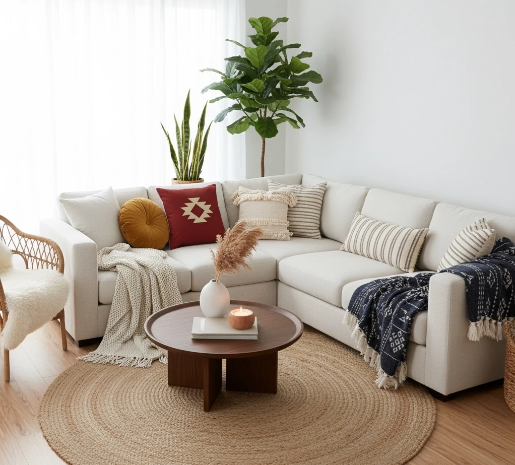 Yıldız Motifli Kırlent Kılıfı