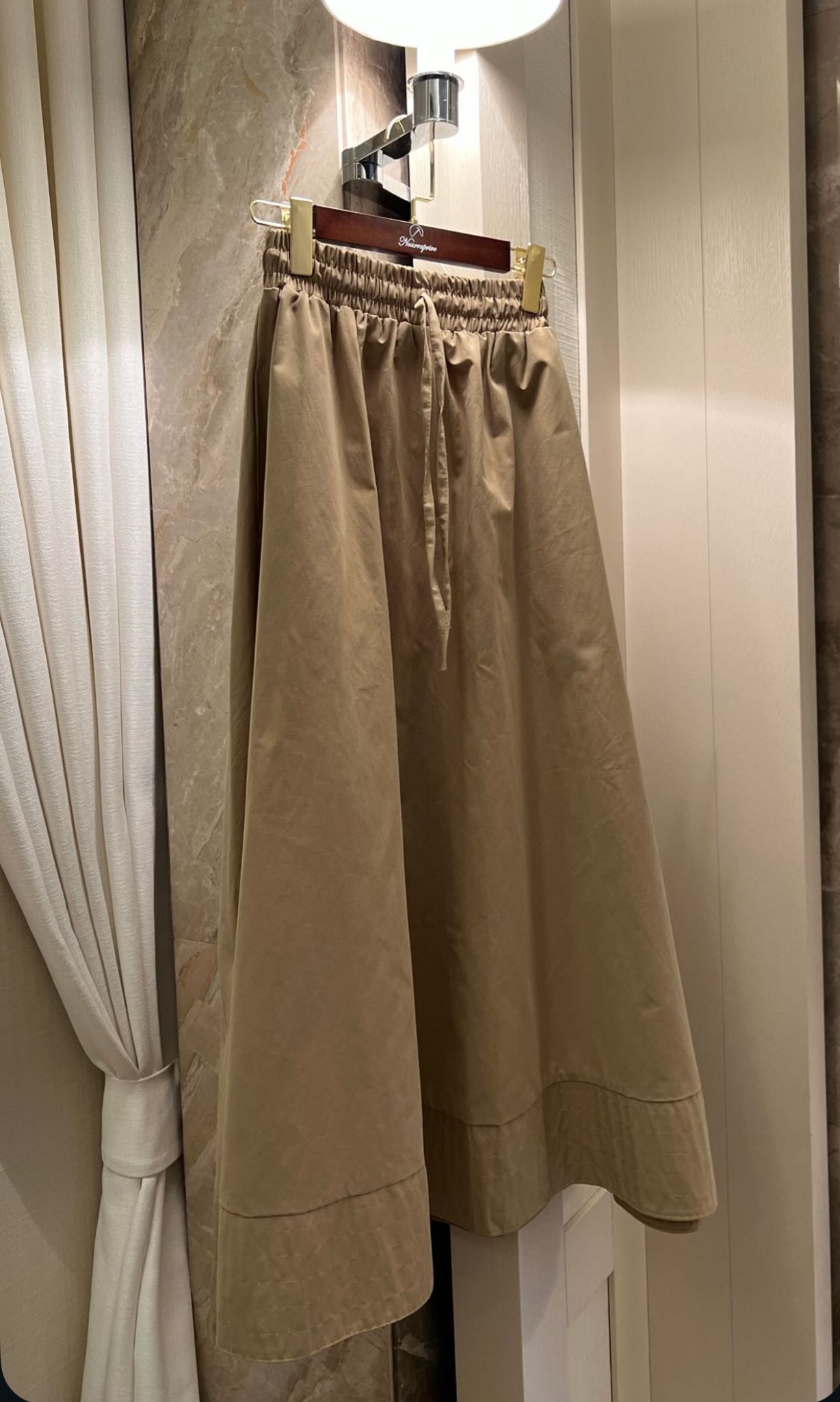 Gabardin Etek - Camel