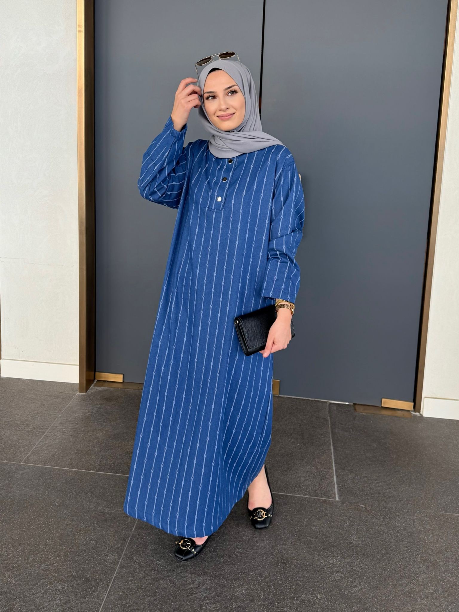 Denim Zincir Elbise