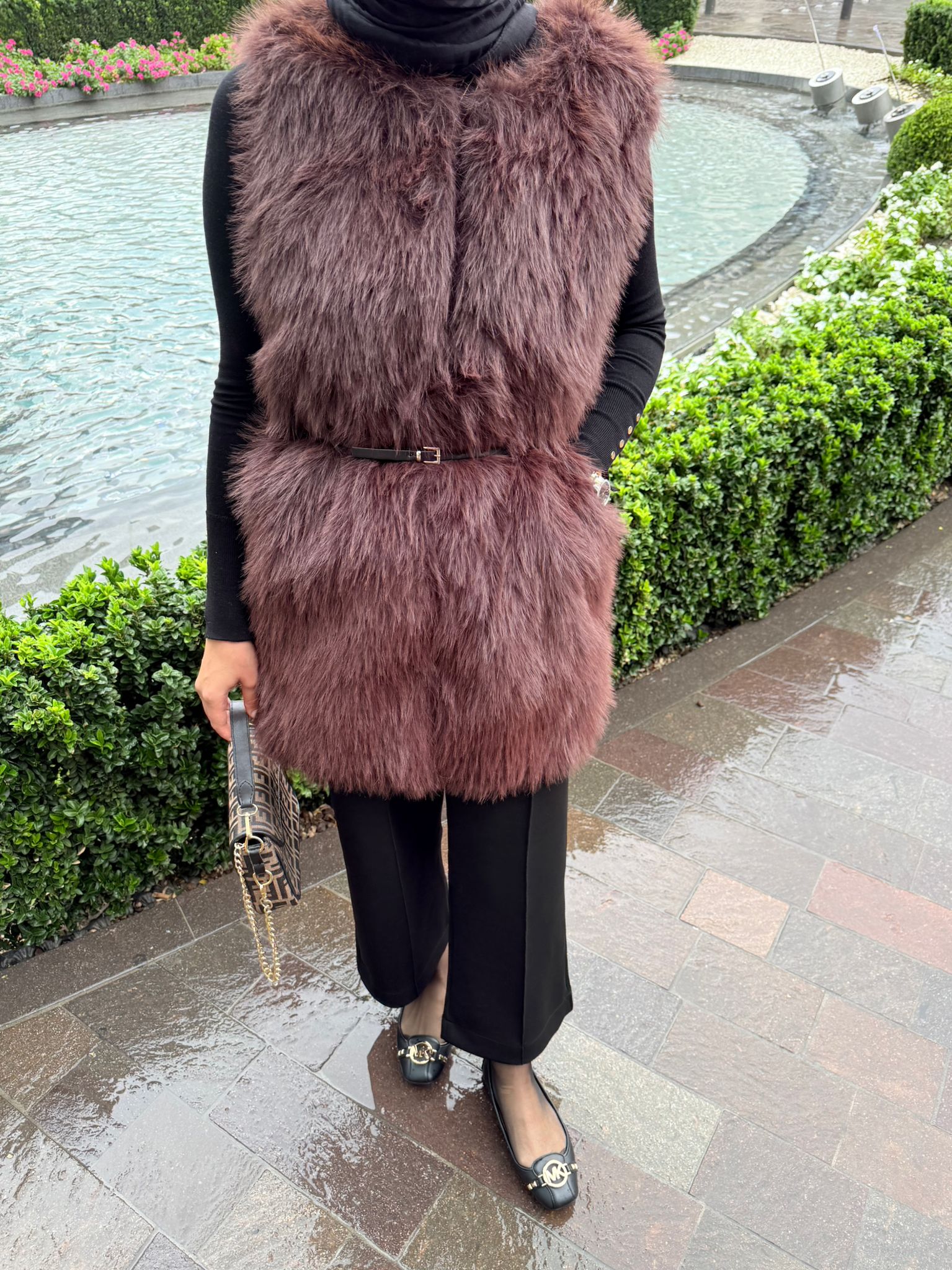 Stela Kemerli Kürk Yelek