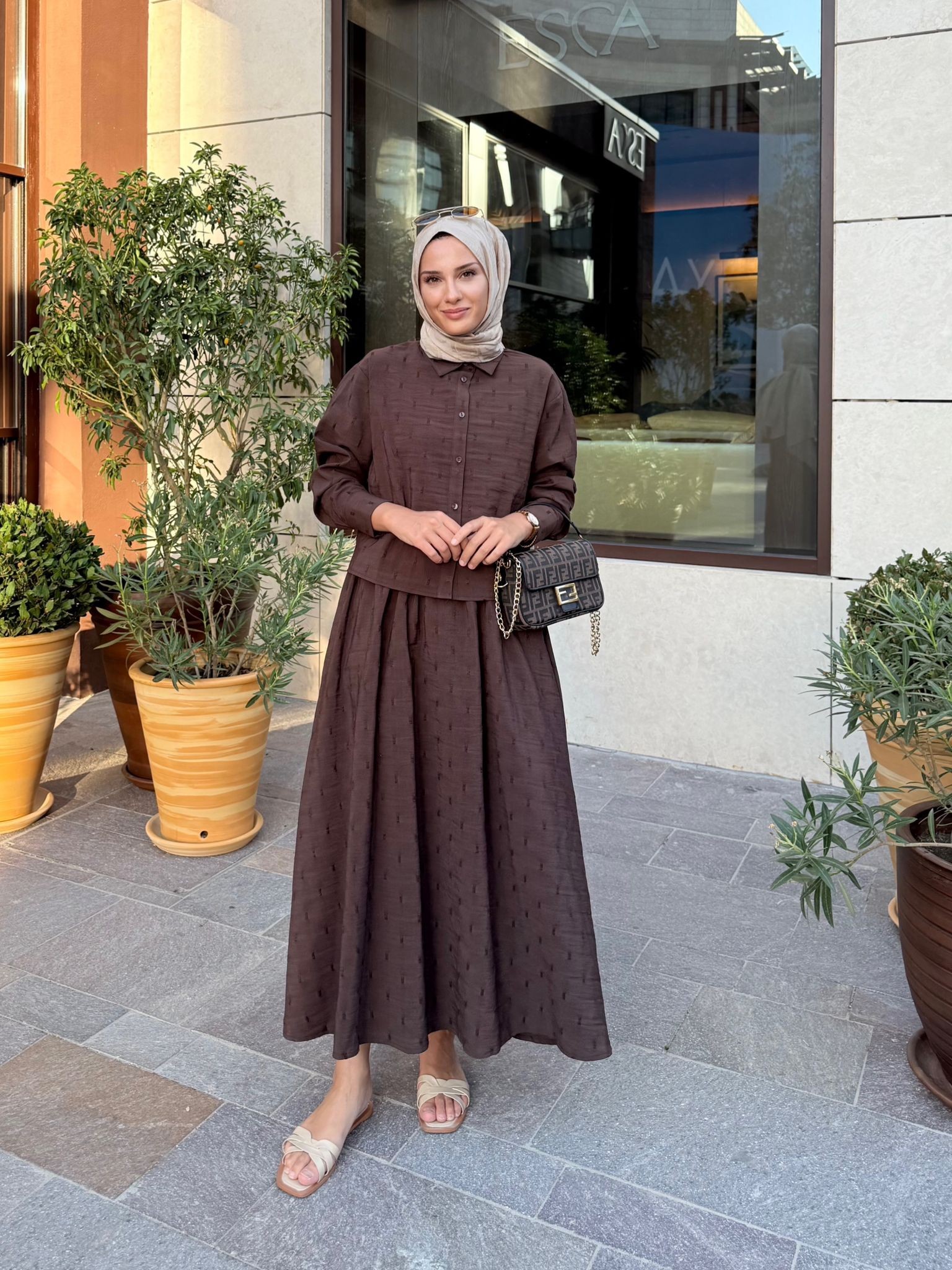 Talya Takım - Kahverengi