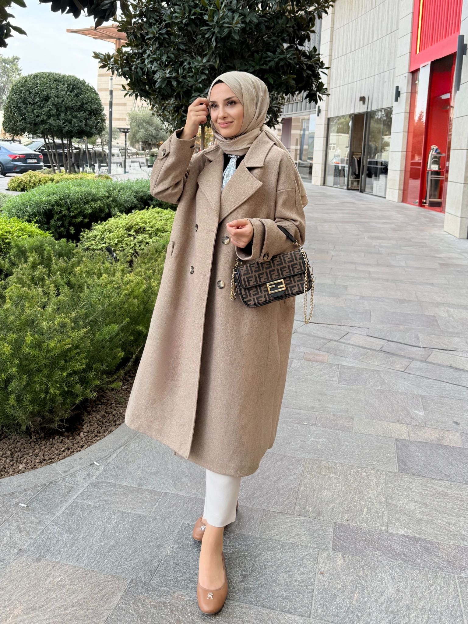 Premium Kaşe Kaban - Vizon