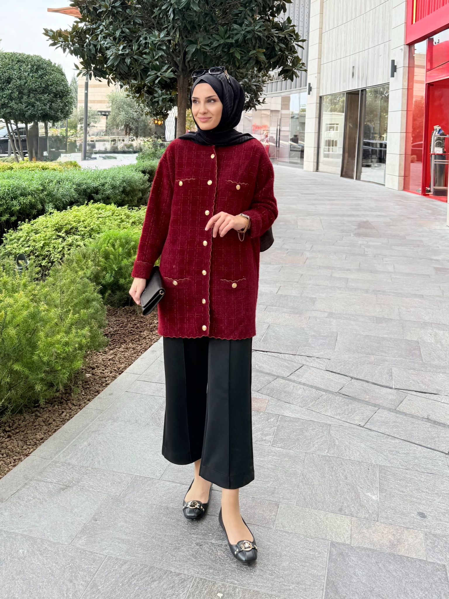 Angora Hırka - Bordo