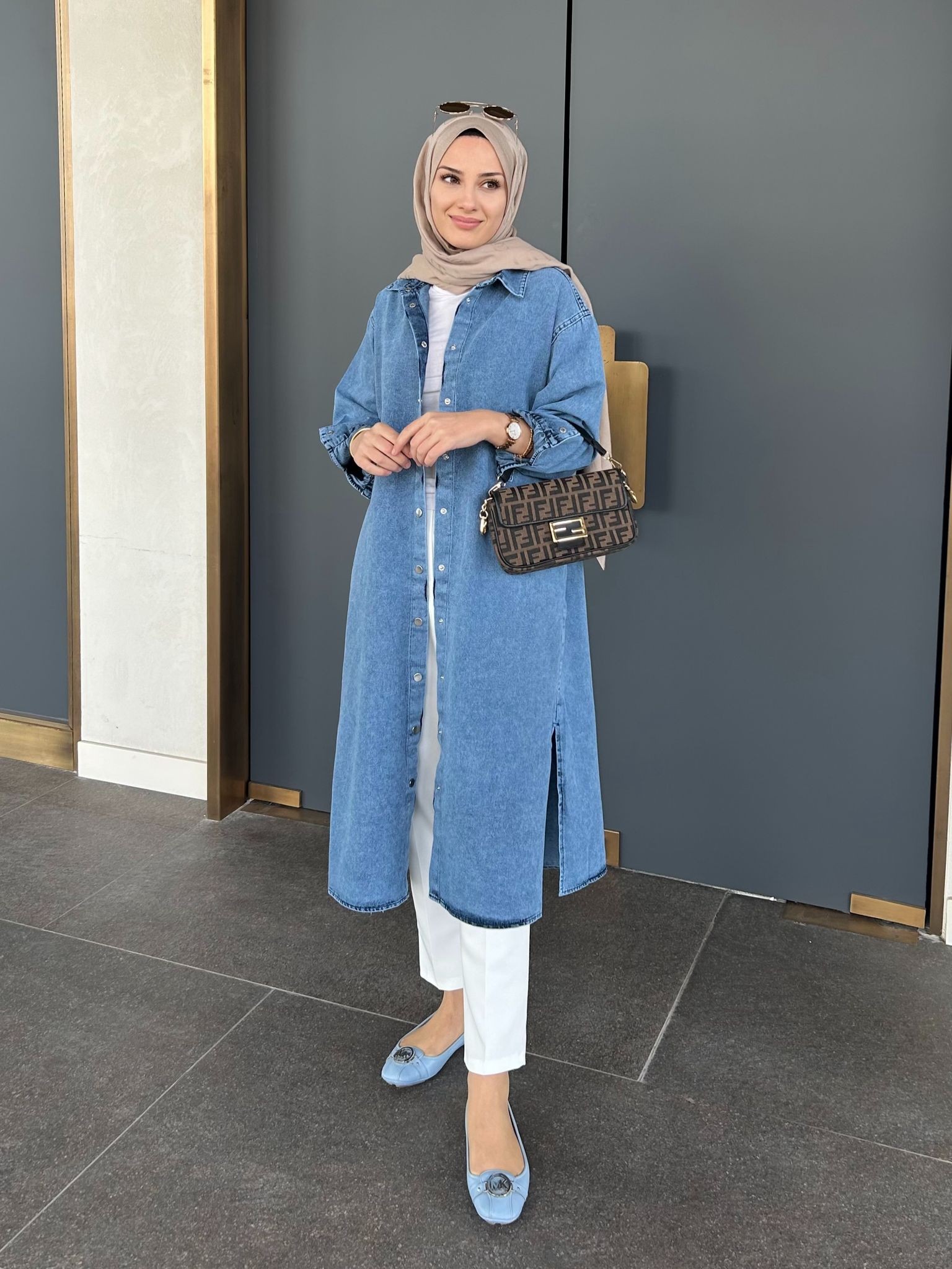 Larissa Denim Gömlek - Mavi
