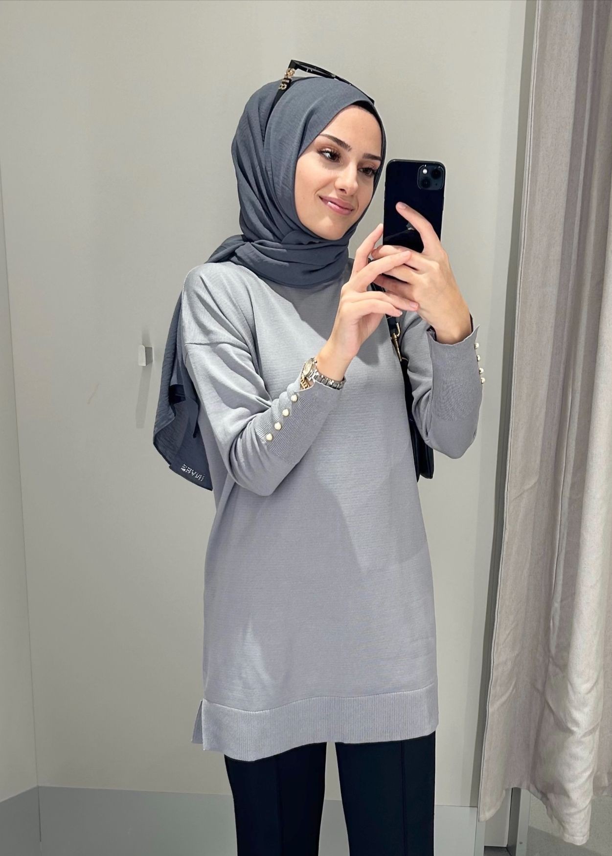 Merserize Tunik - Gri