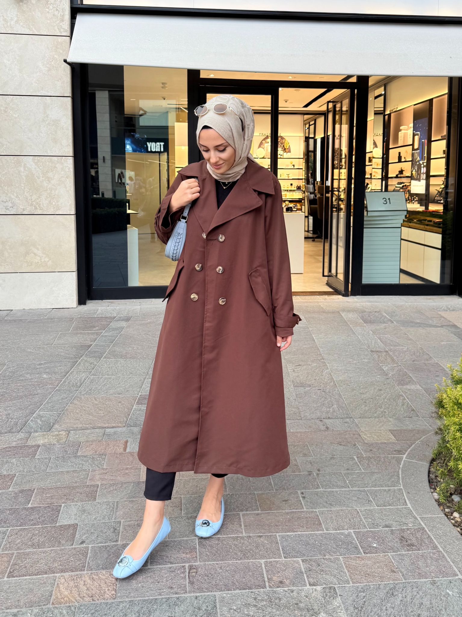 Monaco Trençkot - Kahverengi