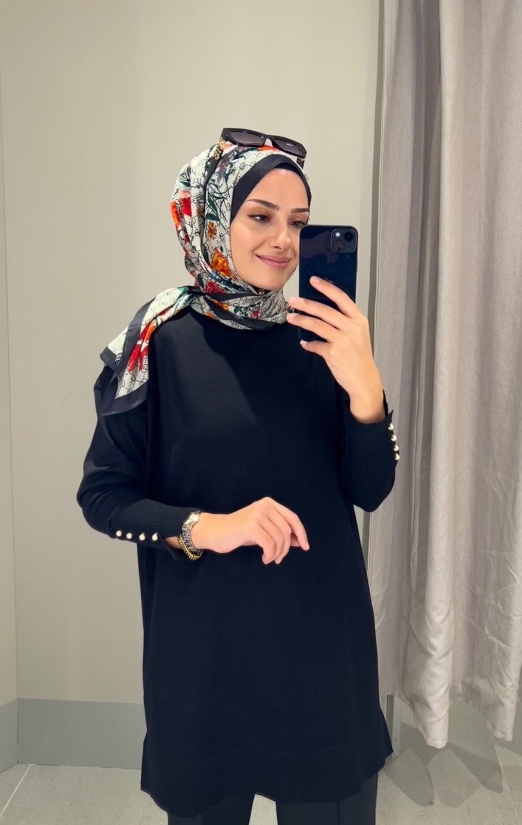 Merserize Tunik - Siyah