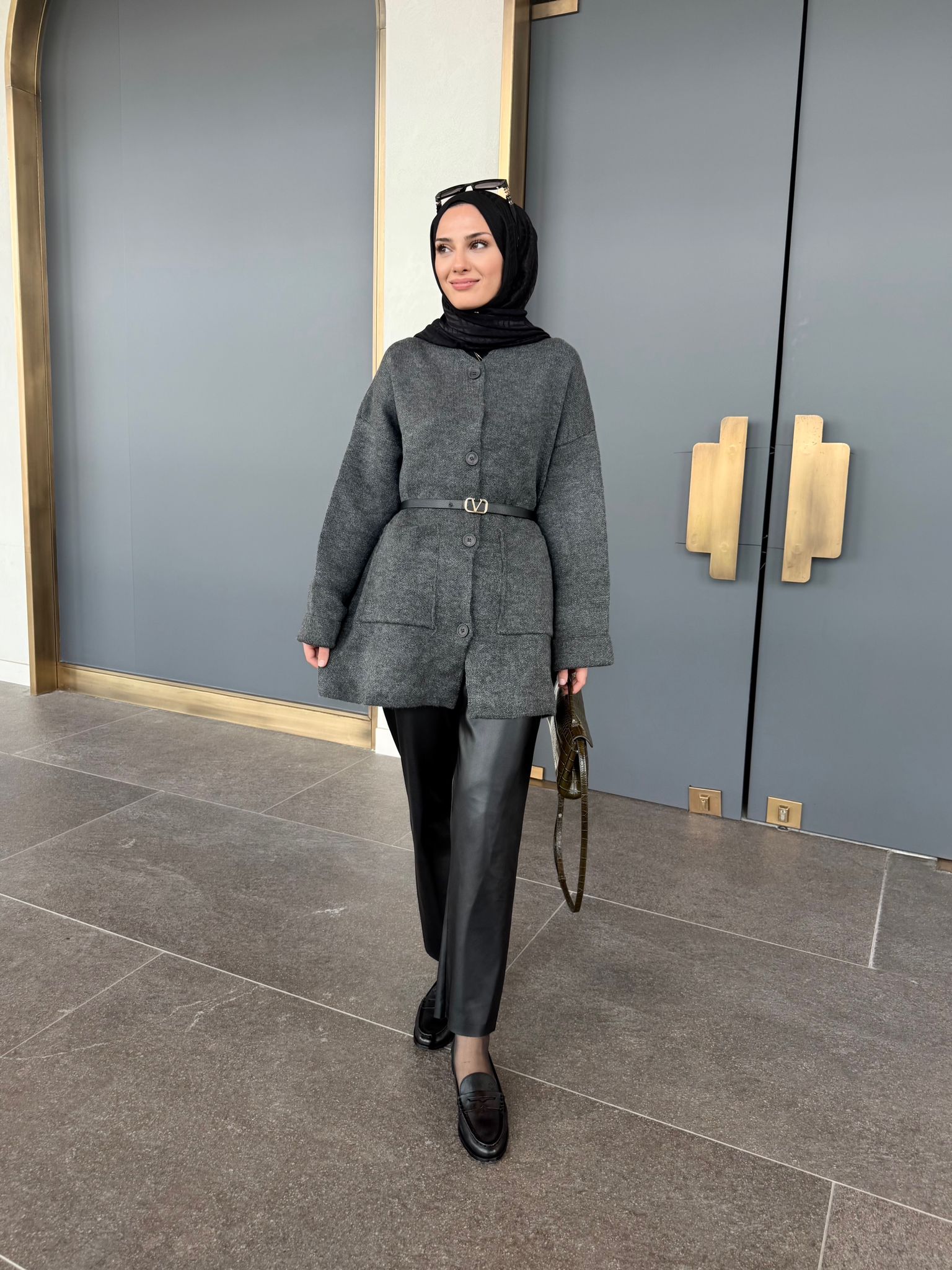 Zra Hırka - Antrasit