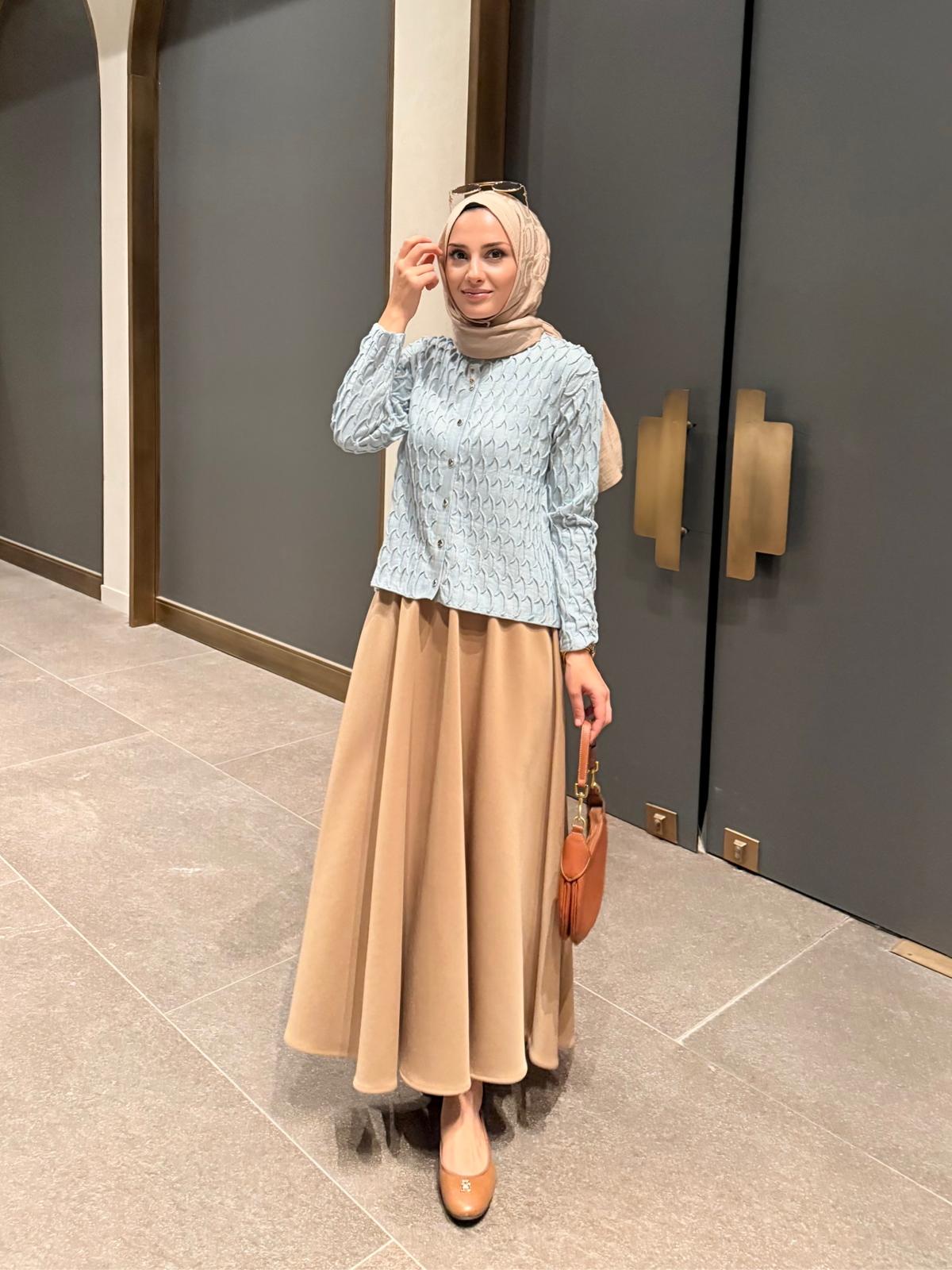 Lisse Hırka - Bebek Mavisi