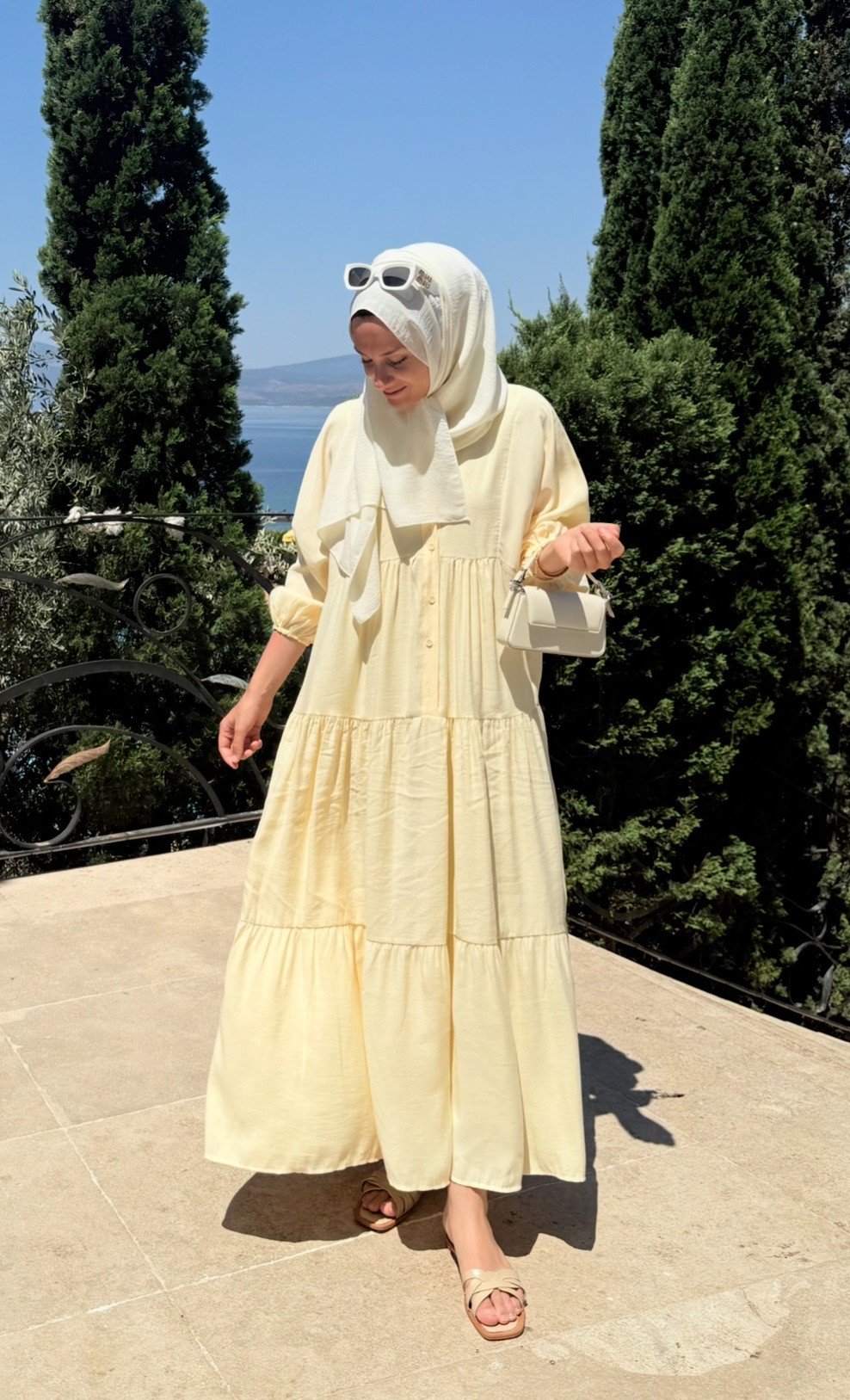 Mirena Tensel Elbise - Sarı