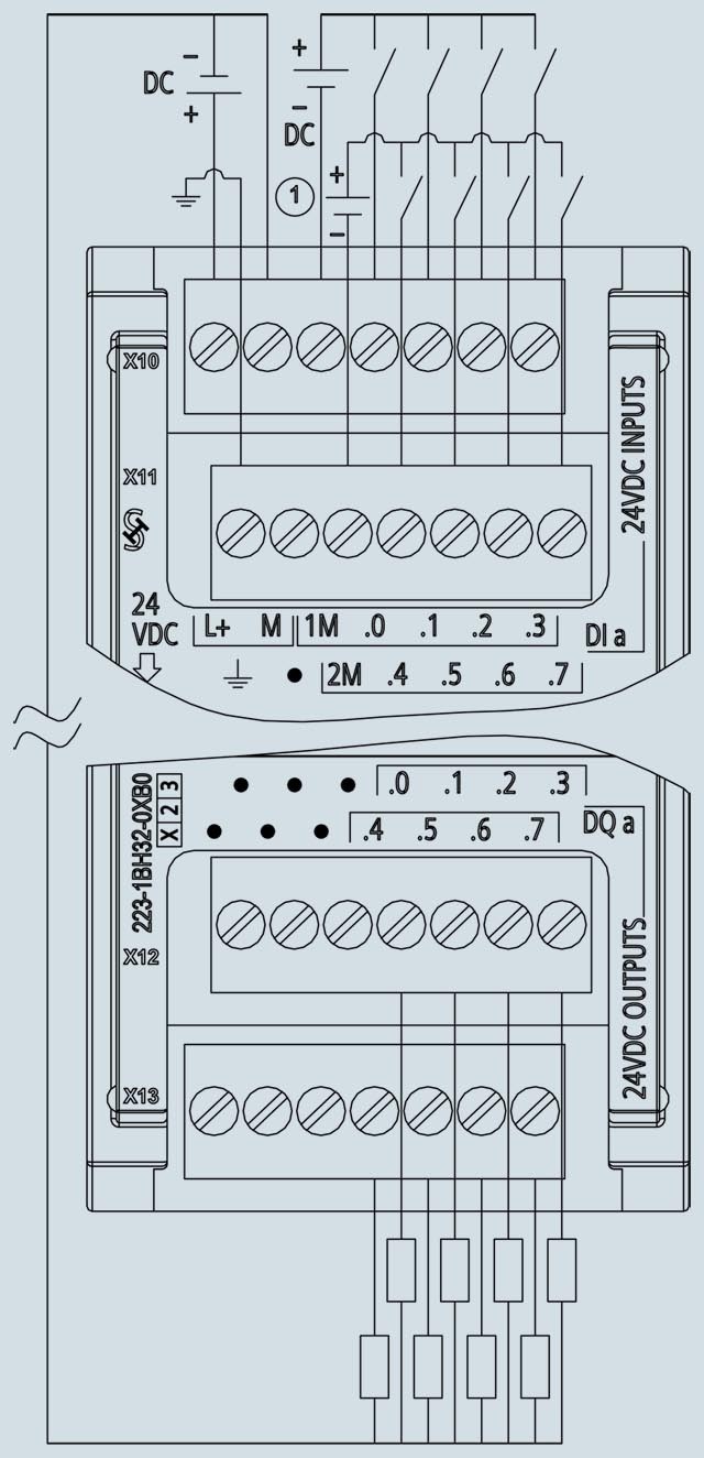 SIEMENS 8DI / 8DO 6ES7223-1BH32-0XB0