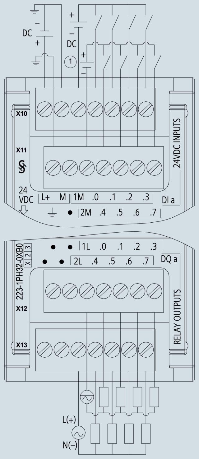 SIEMENS 8DI / 8DO 6ES7223-1PH32-0XB0