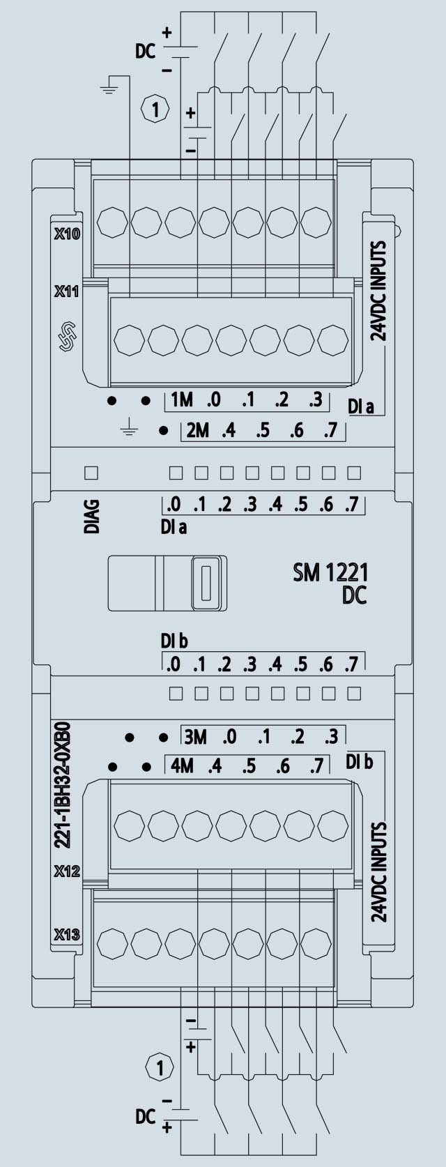 SIEMENS 16DI 6ES7221-1BH32-0XB0