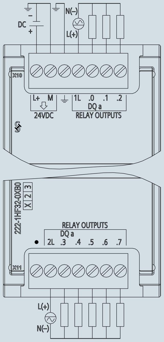 SIEMENS 8DO 6ES7222-1HF32-0XB0