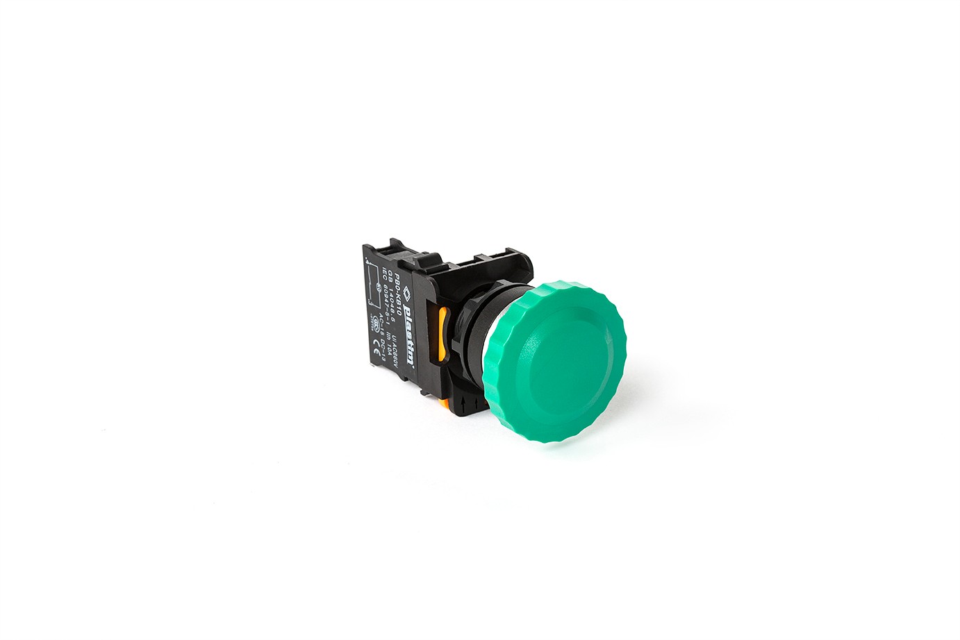 Plastim Yaylı Mantar Buton Yeşil 1NO 22mm