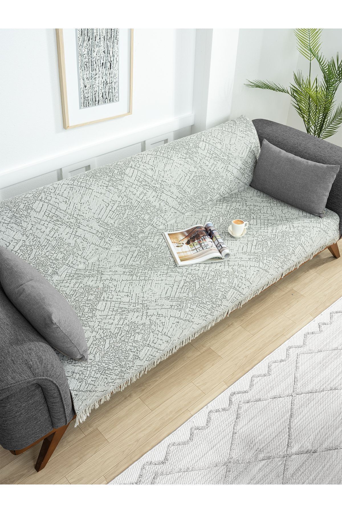 Çok Amaçlı Pamuklu Örtü- Kanepe-Koltuk Şalı-Koltuk Örtüsü 170x220
