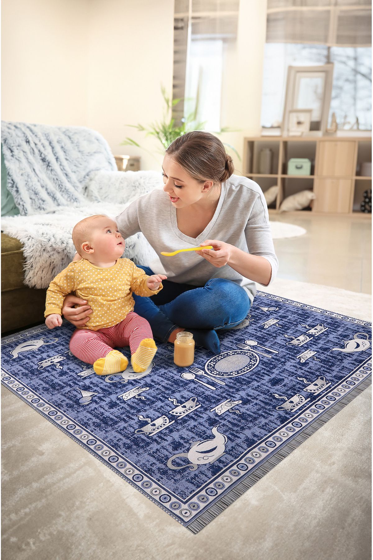 Renkli ve Eğlenceli Çocuk Yemek Örtüsü ile Yemek Zamanı Daha Keyifli