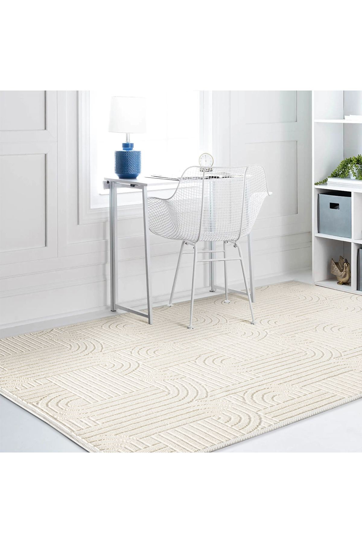 Modern Koton Bukle Kilim Lateks Taban 60x100/80x120/80x200/80x300/80x150/120x180/160x240