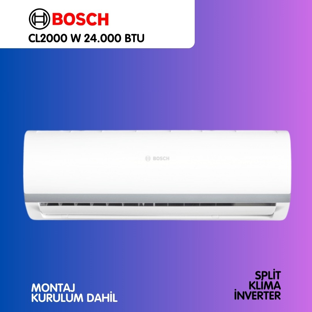 BOSCH CL2000 W 24.000 BTU SPLİT İNVERTER KLİMA
