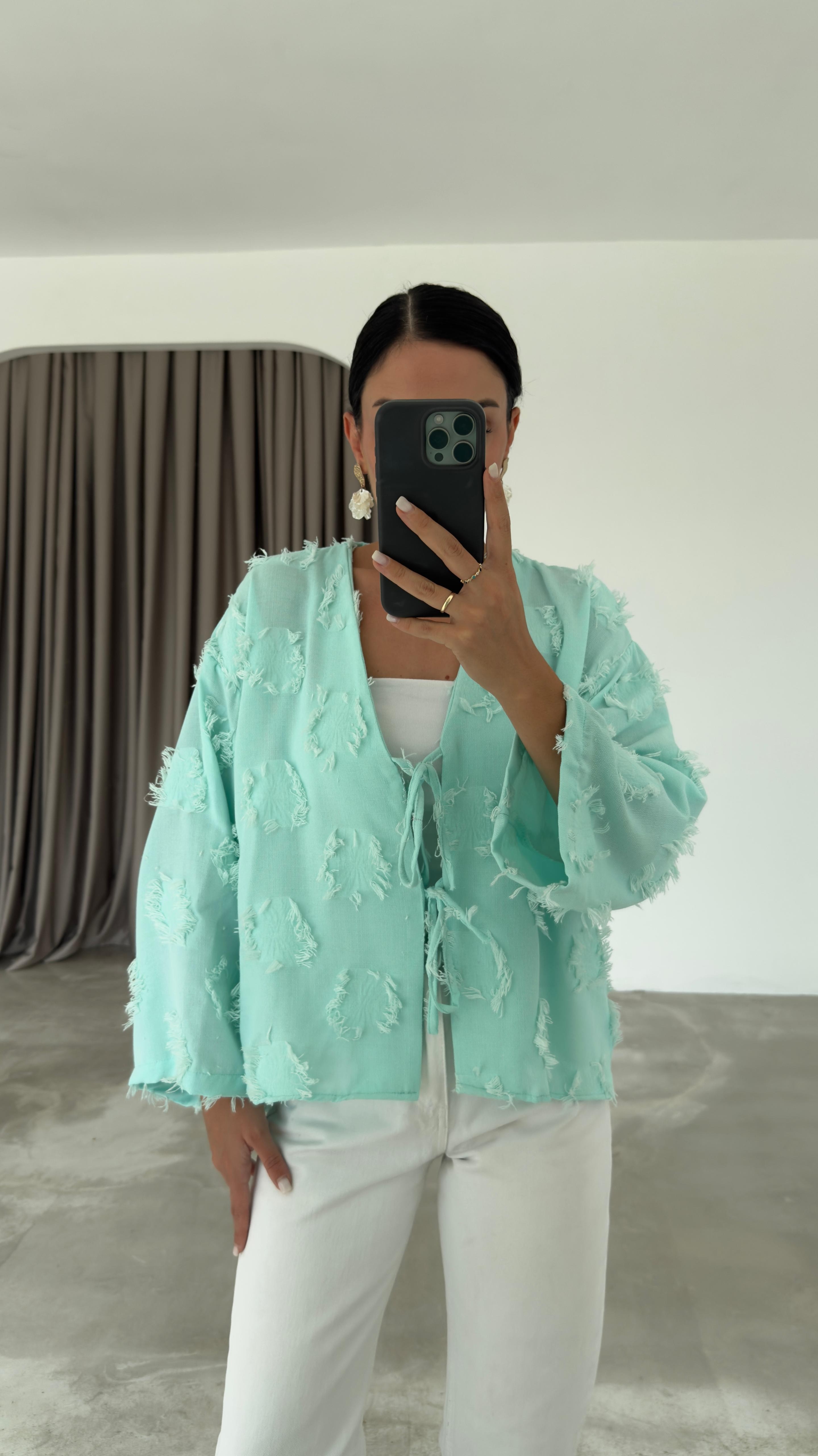 Püsküllü Kimono (VNT7012)
