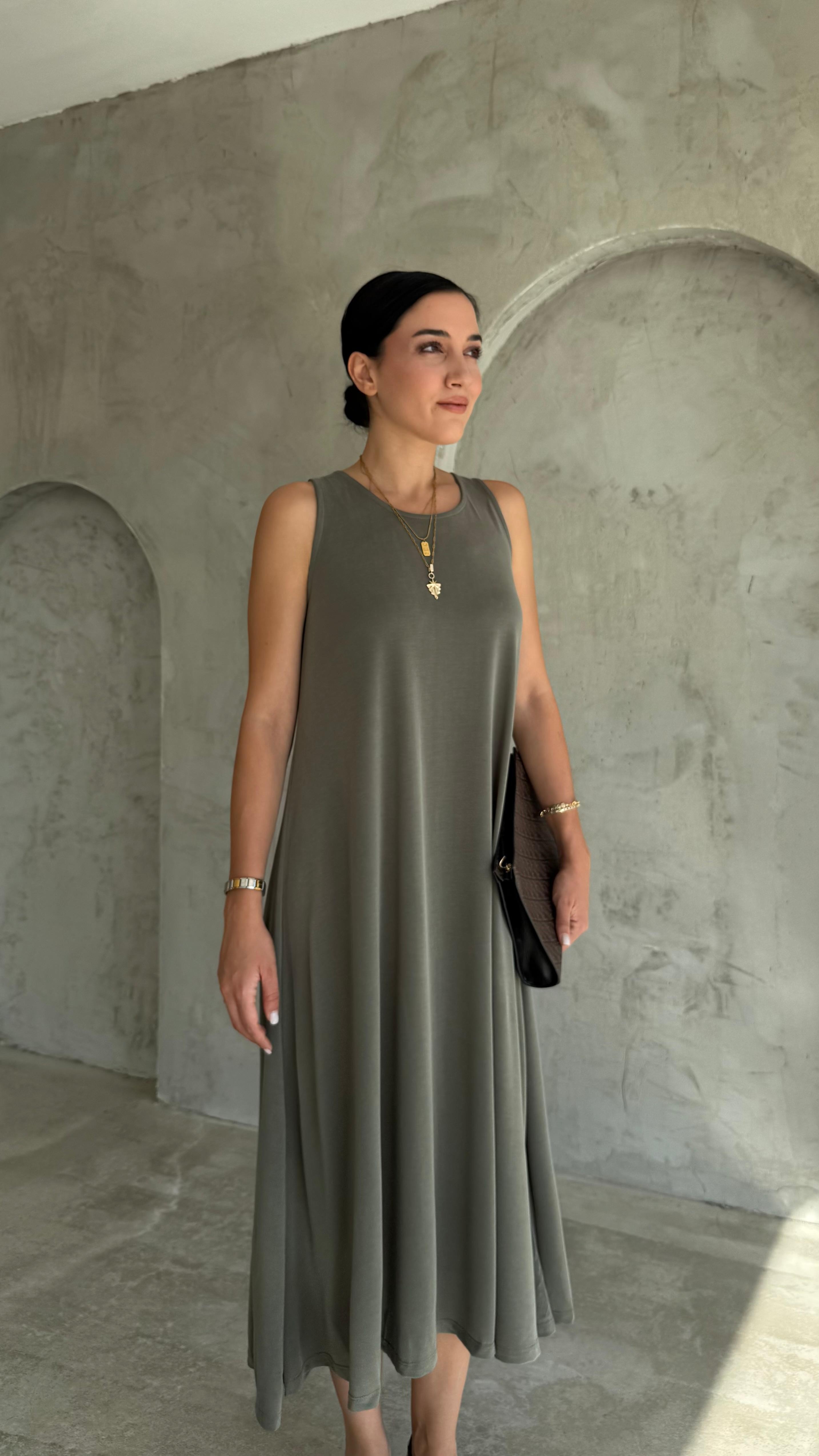 Modal Kumaş Elbise (VNT0101)