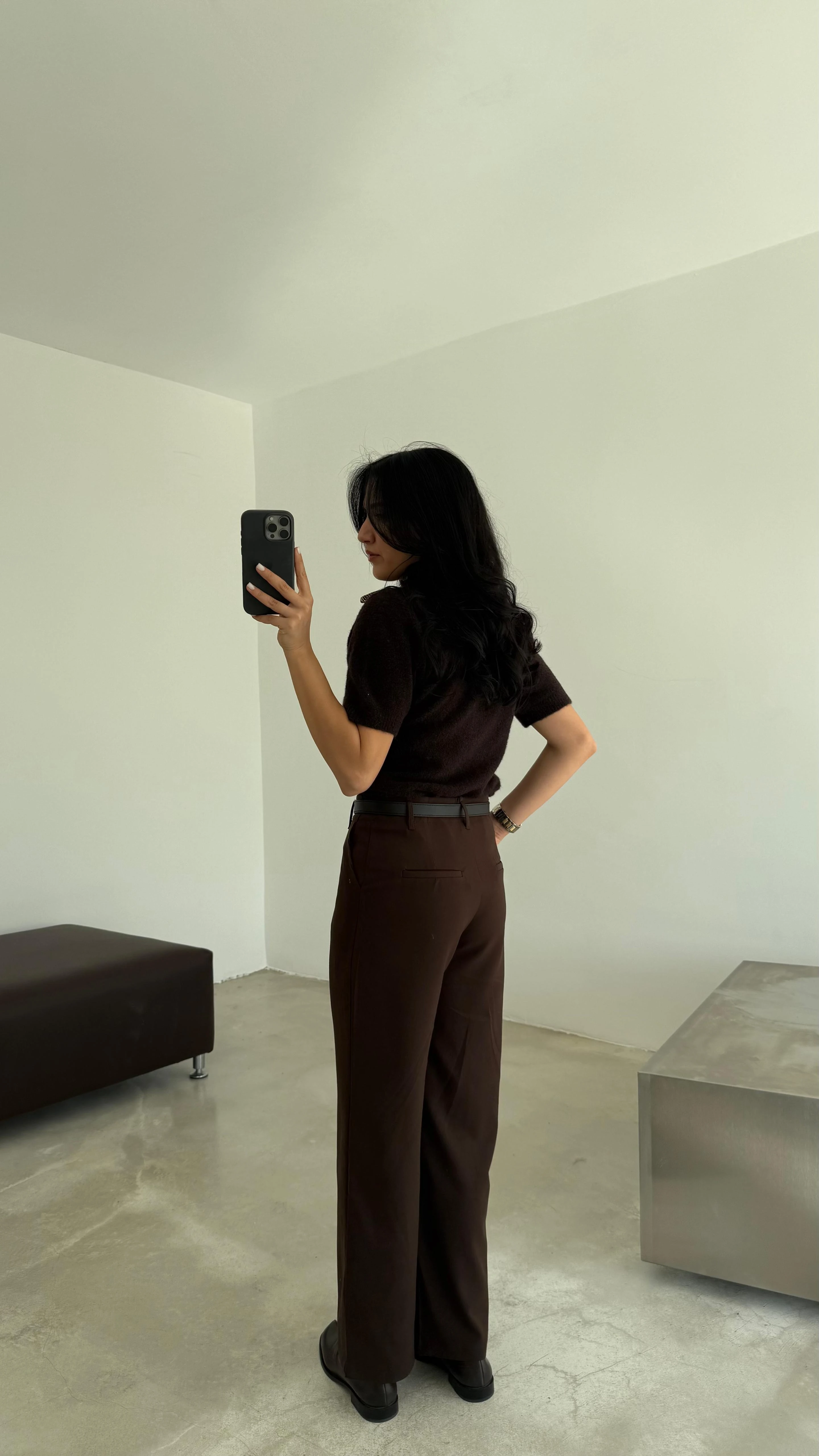 Kemerli Kumaş Pantolon (VNT4030)