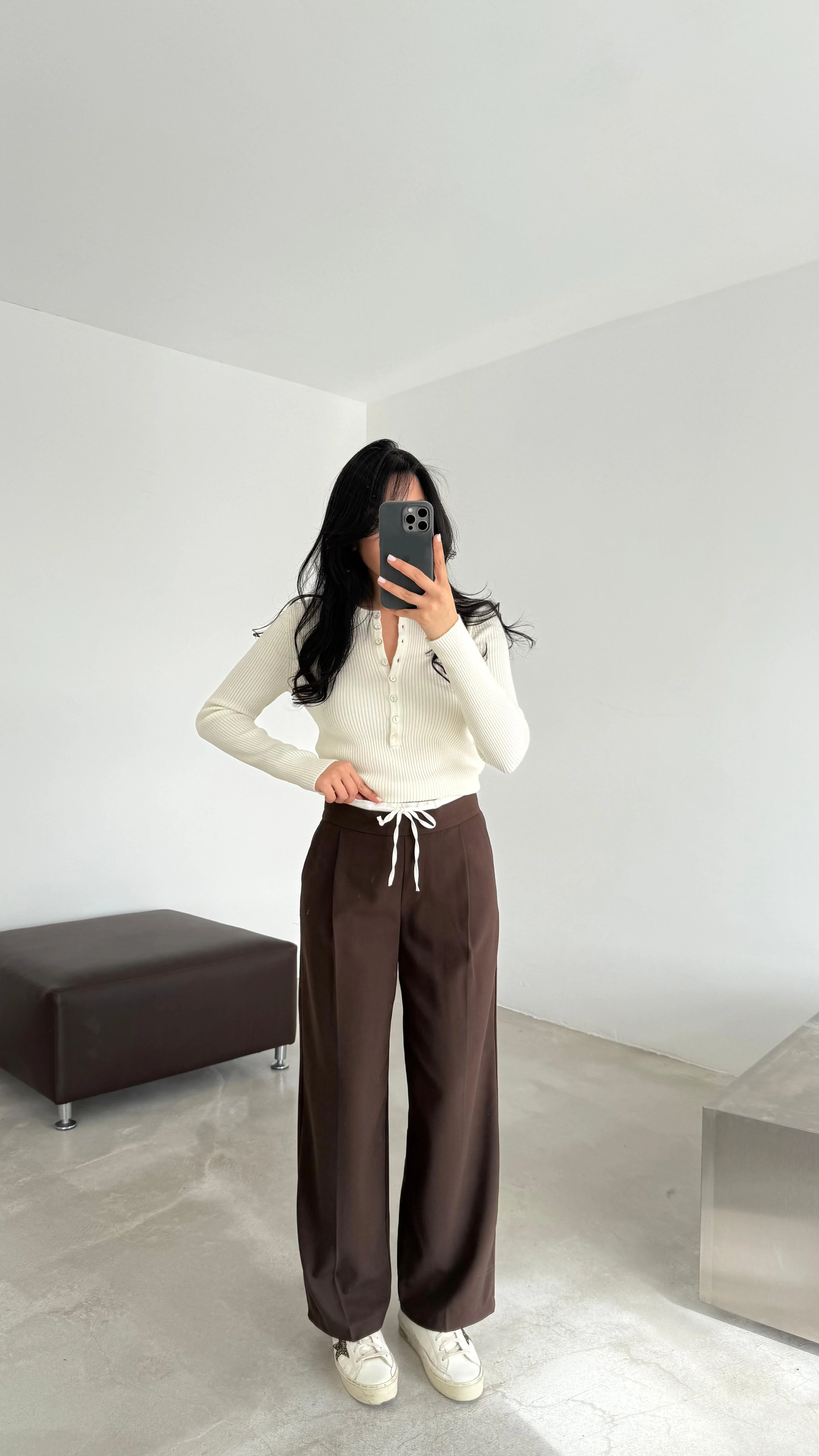 Bel Detaylı Kumaş Pantolon (VNT4037)