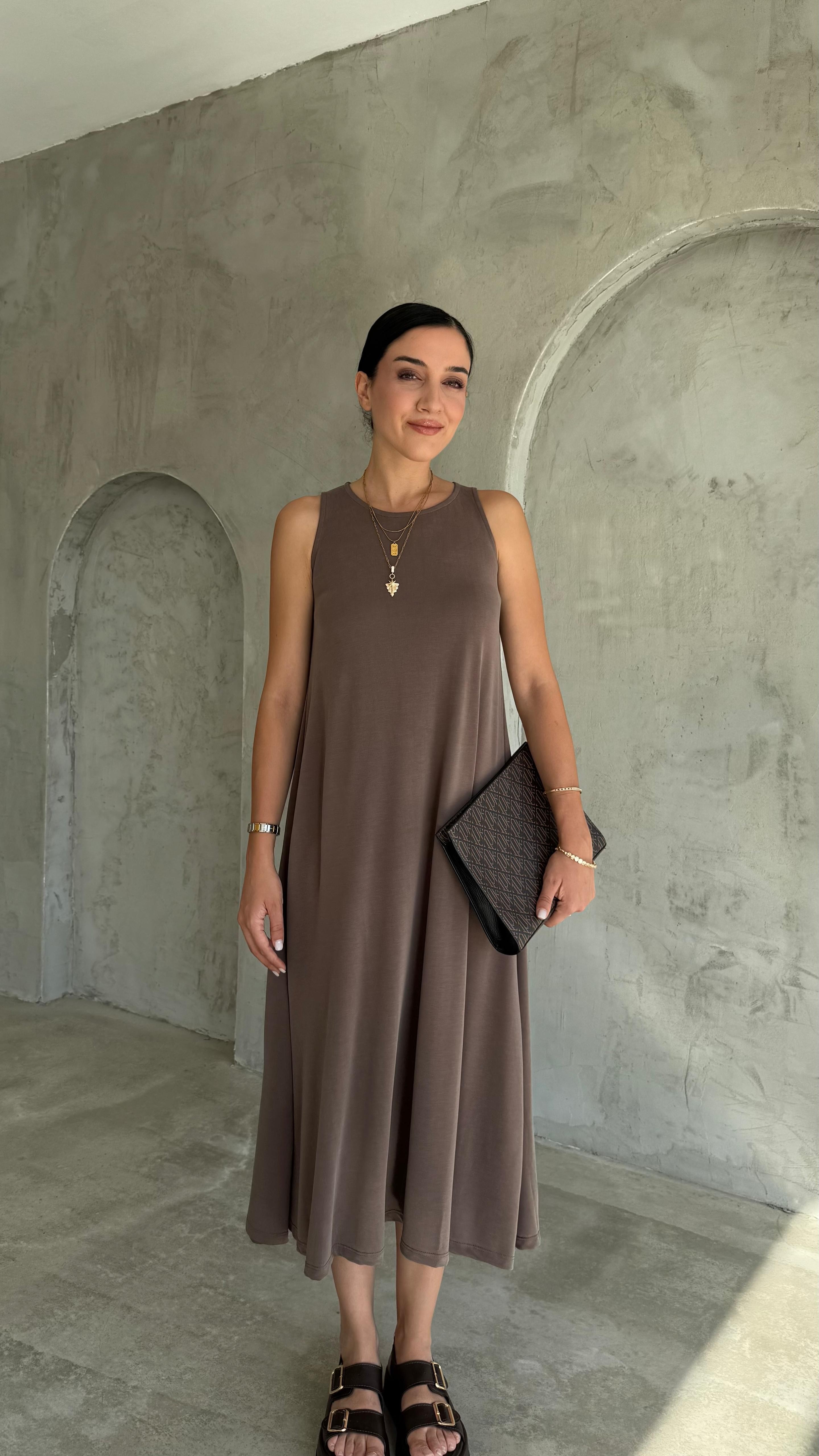 Modal Kumaş Elbise (VNT0101)