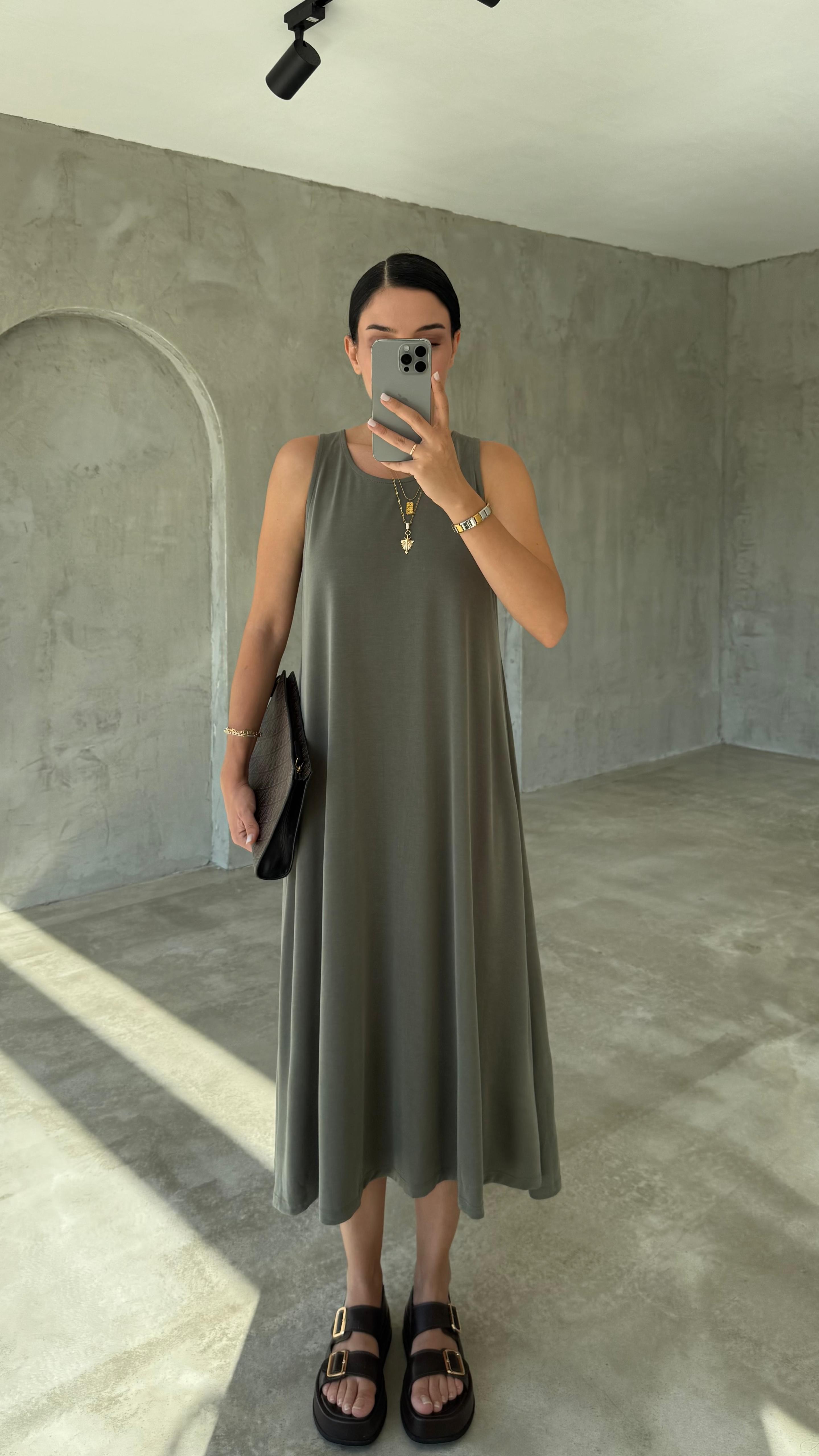 Modal Kumaş Elbise (VNT0101)